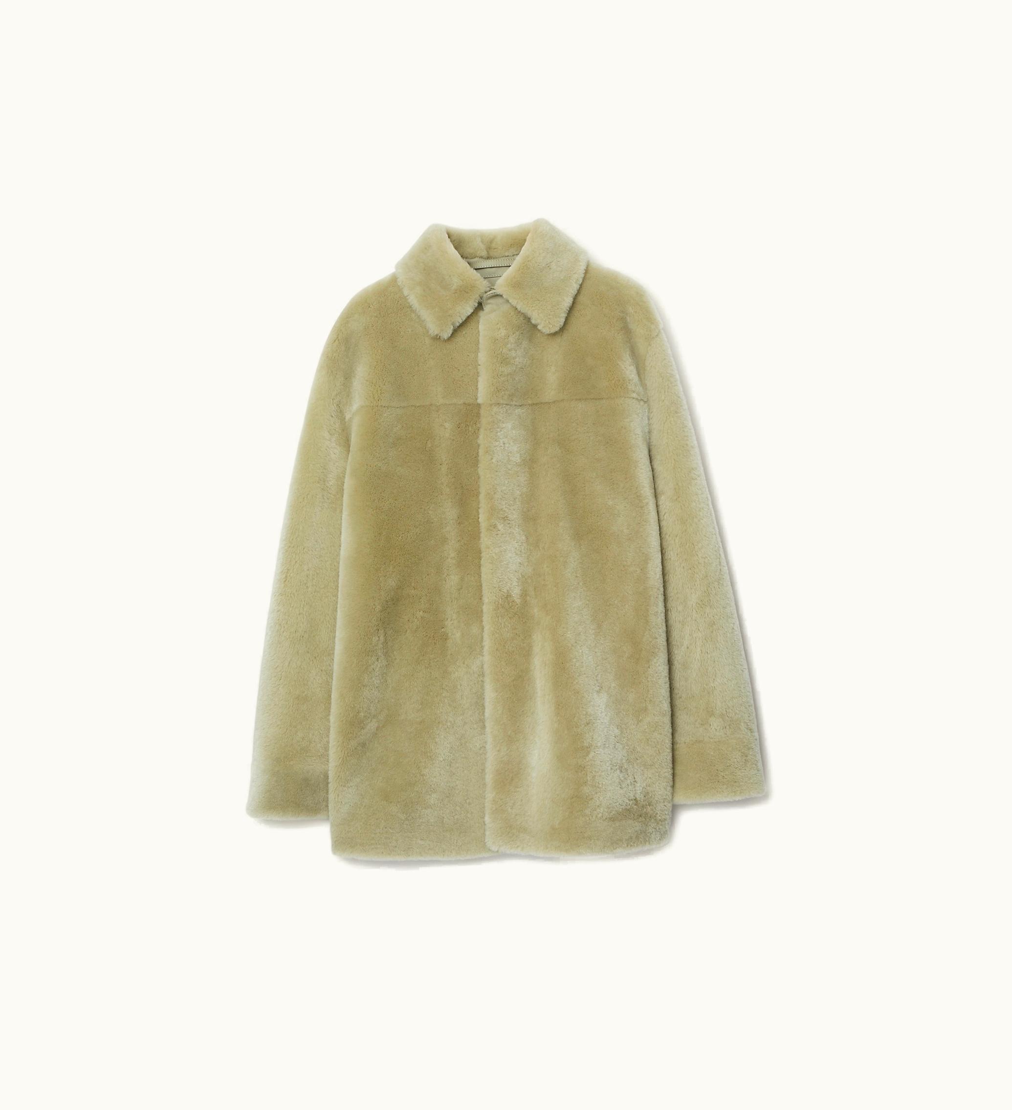 Burberry Burberry Shearling Jacket In Hunter - Women