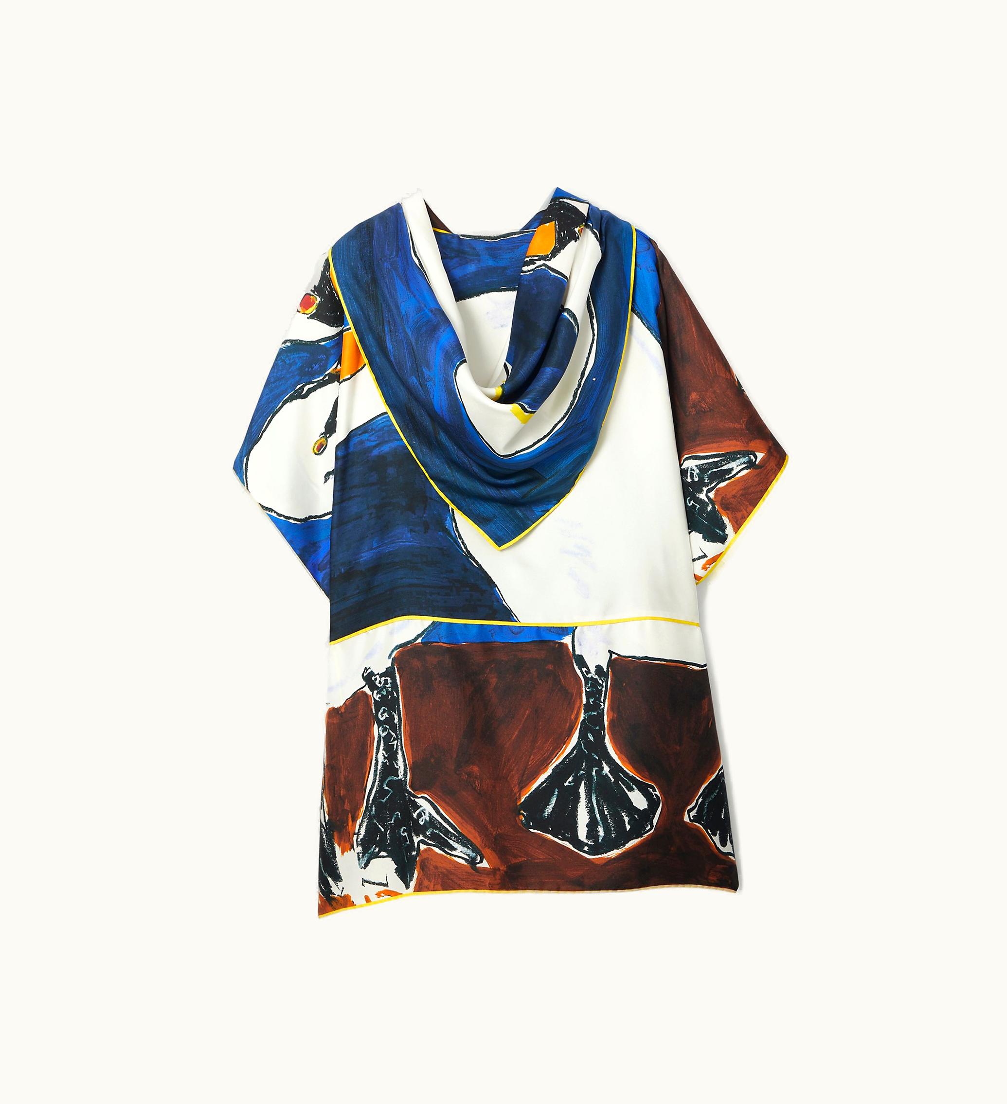 Burberry Burberry Swan Silk Top In Knight - Women