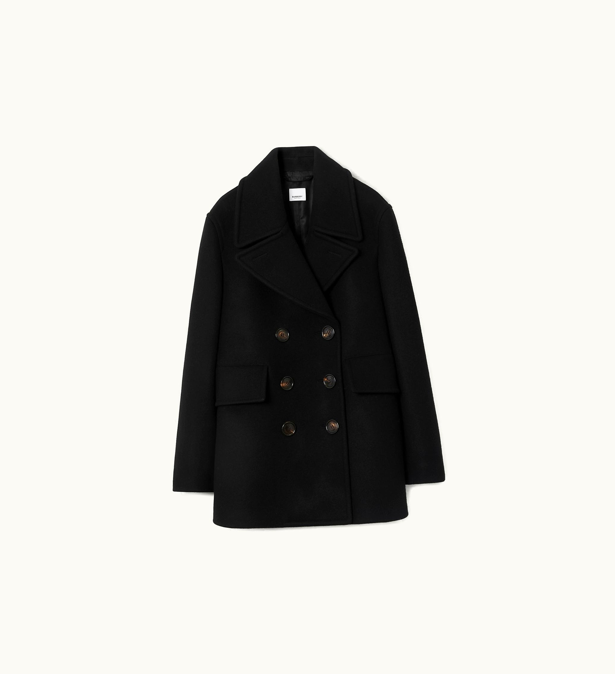 Burberry Burberry Wool Pea Coat In Black - Women, Cashmere