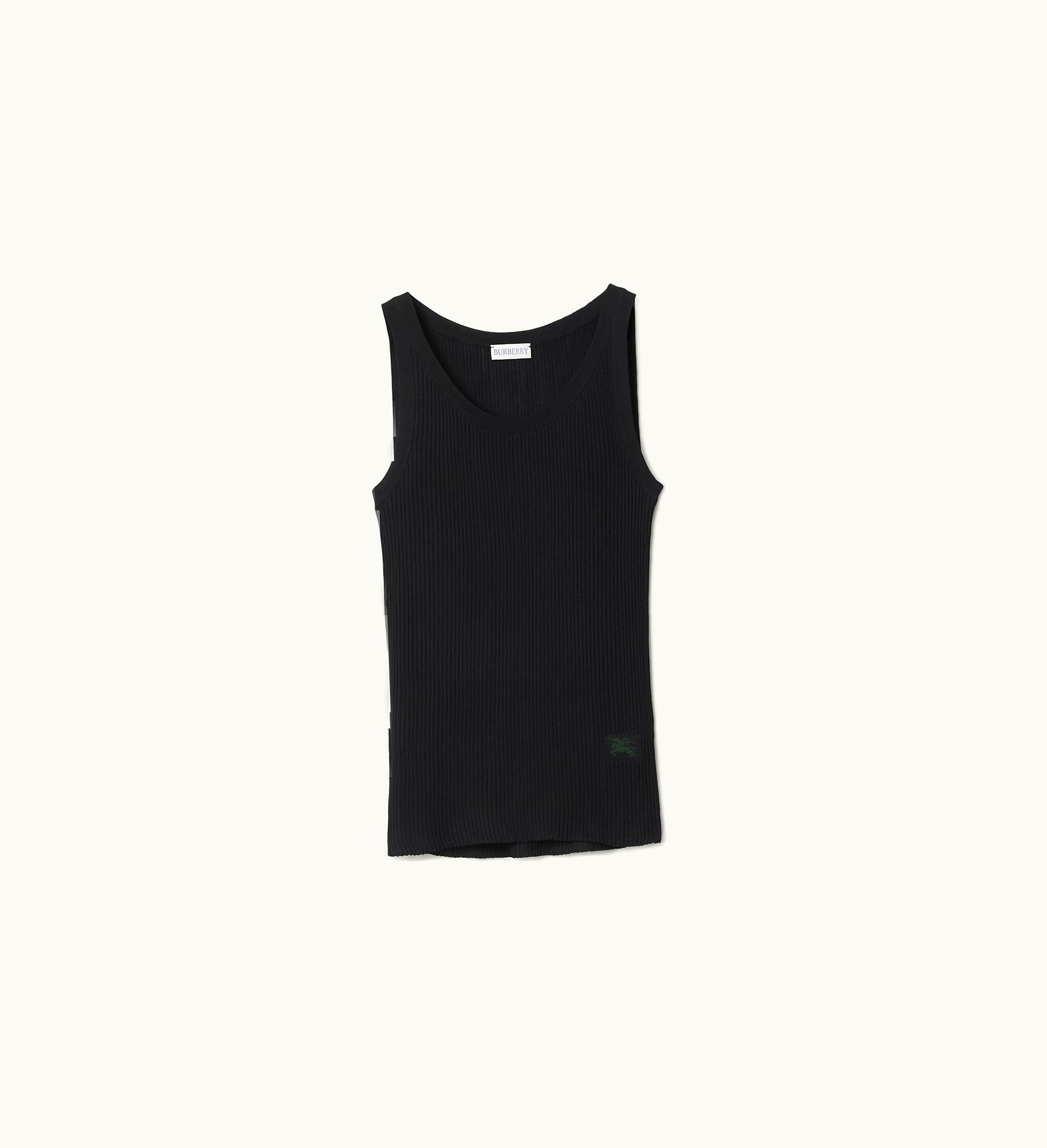 Burberry Burberry Rib Knit Vest In Black - Women, Technical