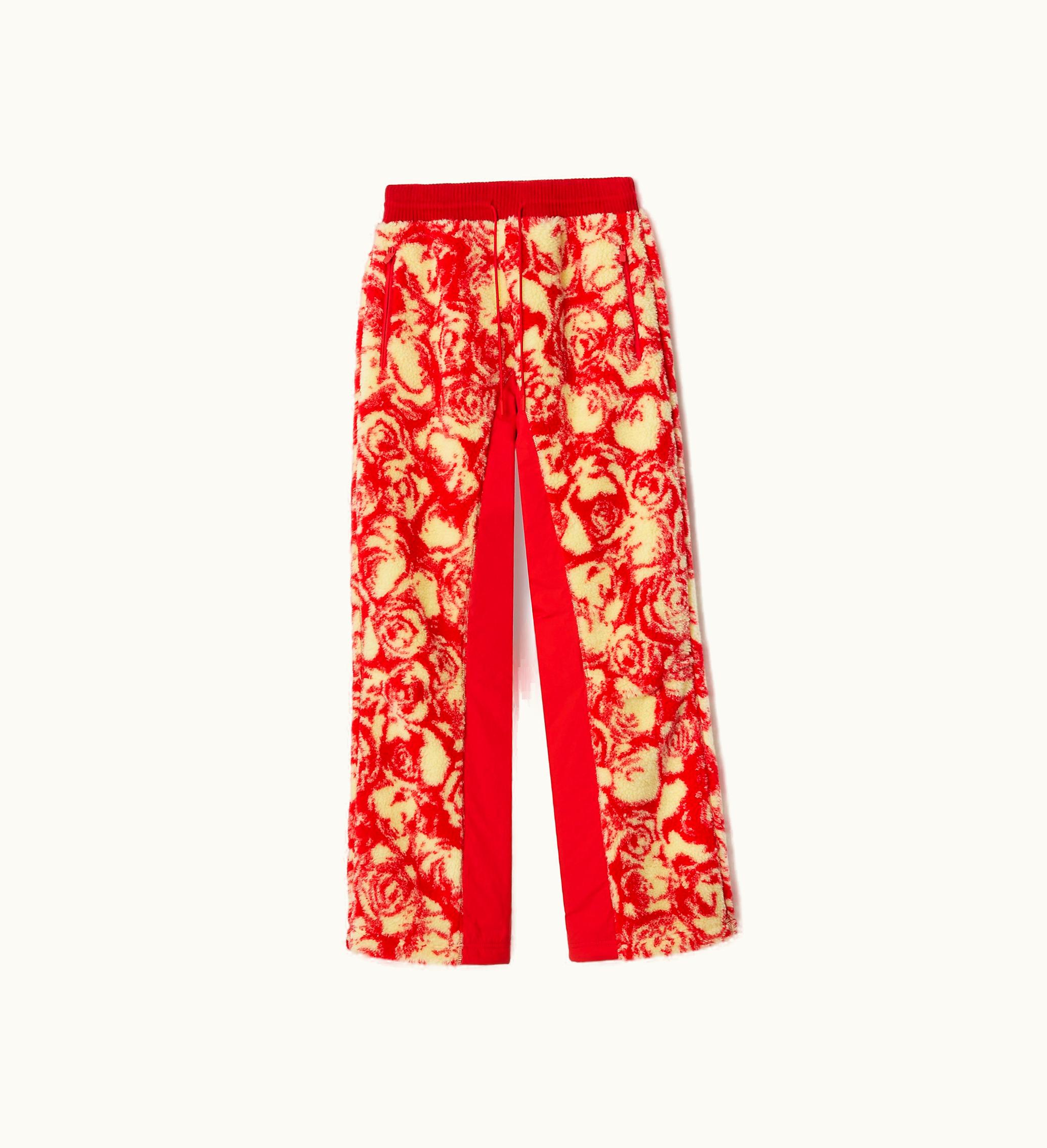 Burberry Burberry Rose Fleece Track Pants In Pillar / Sherbet - Women, Silk, Wool