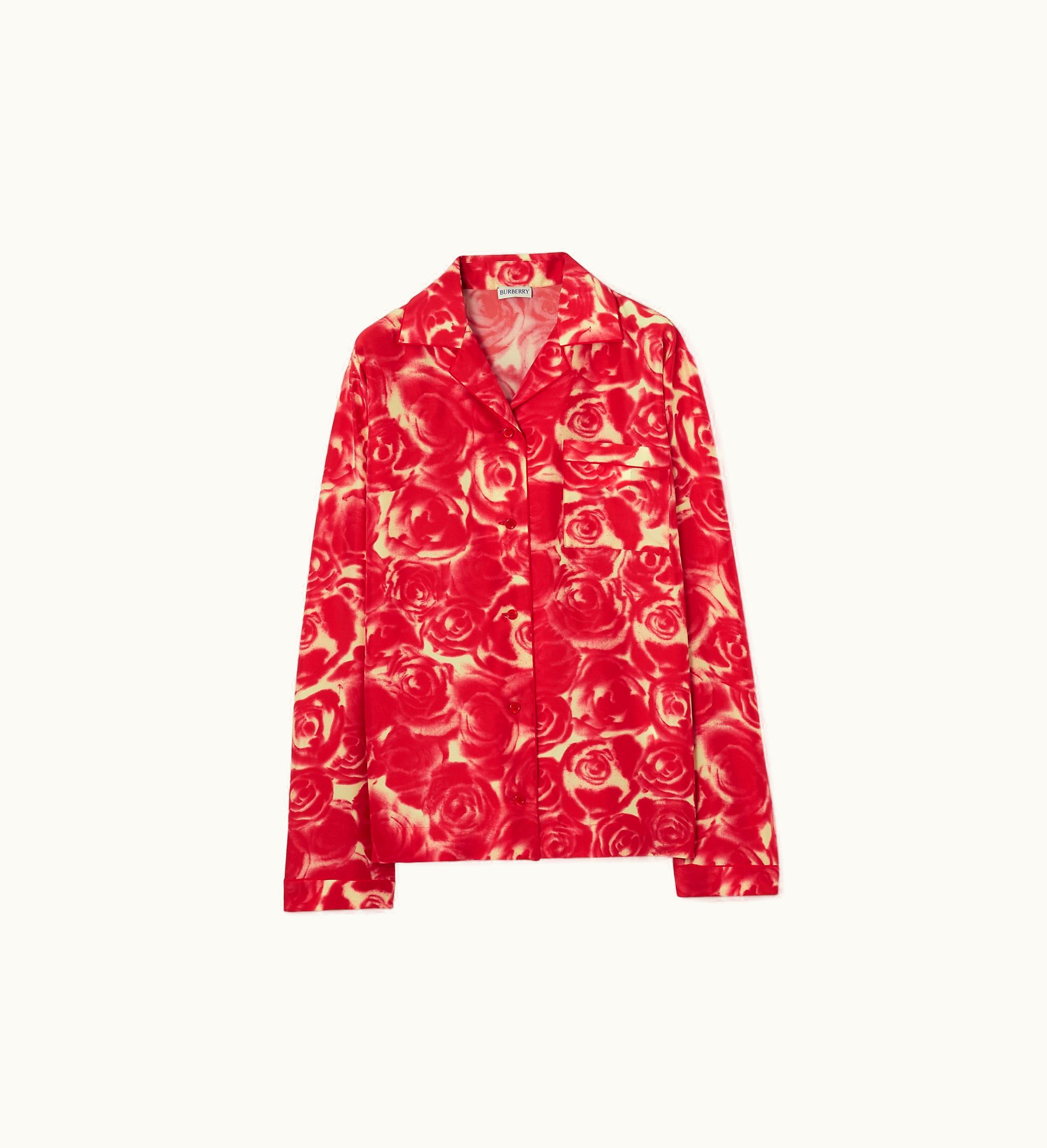 Burberry Burberry Rose Silk Shirt In Pillar - Women