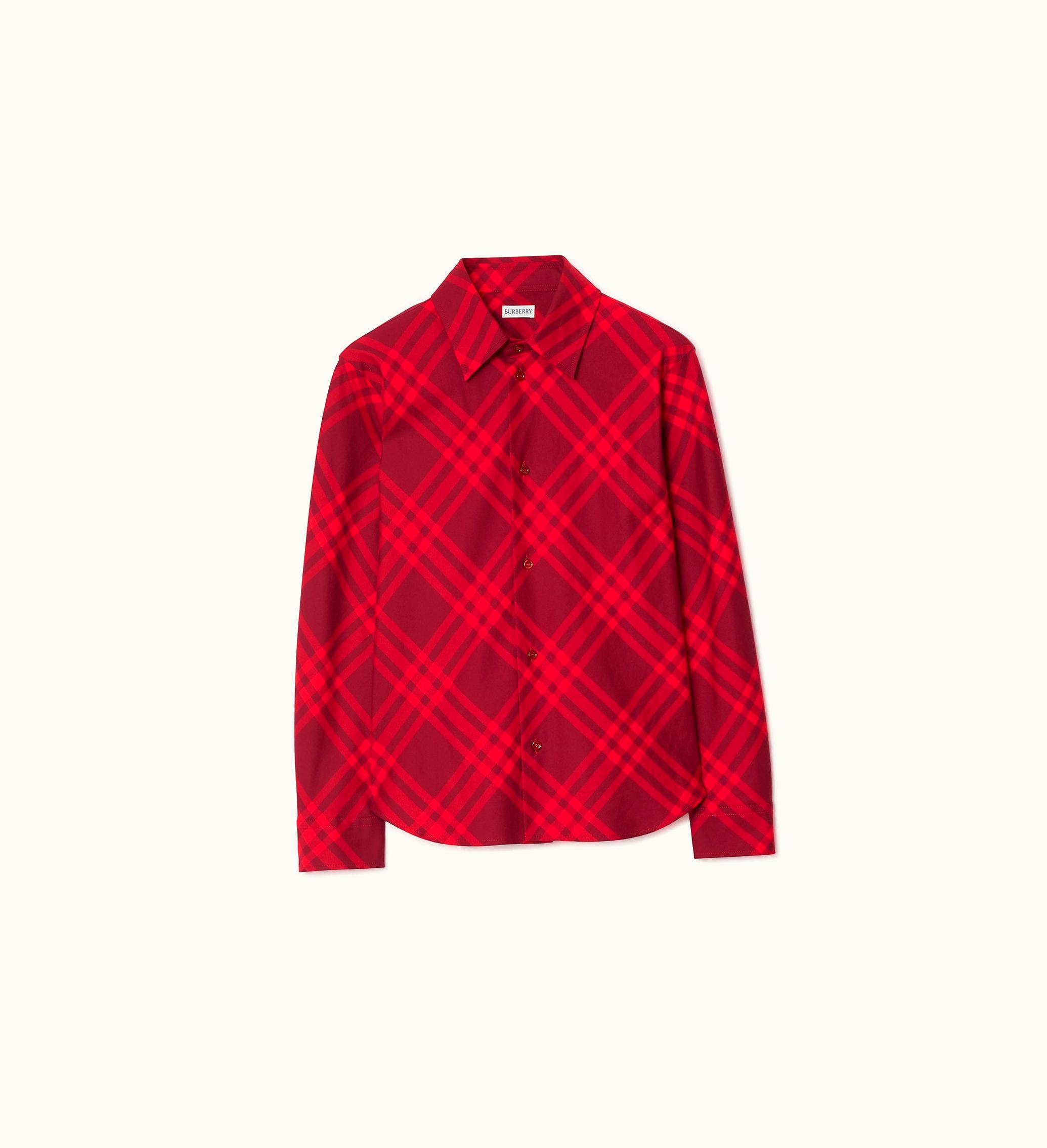 Burberry Burberry Check Cotton Flannel Shirt In Ripple - Women