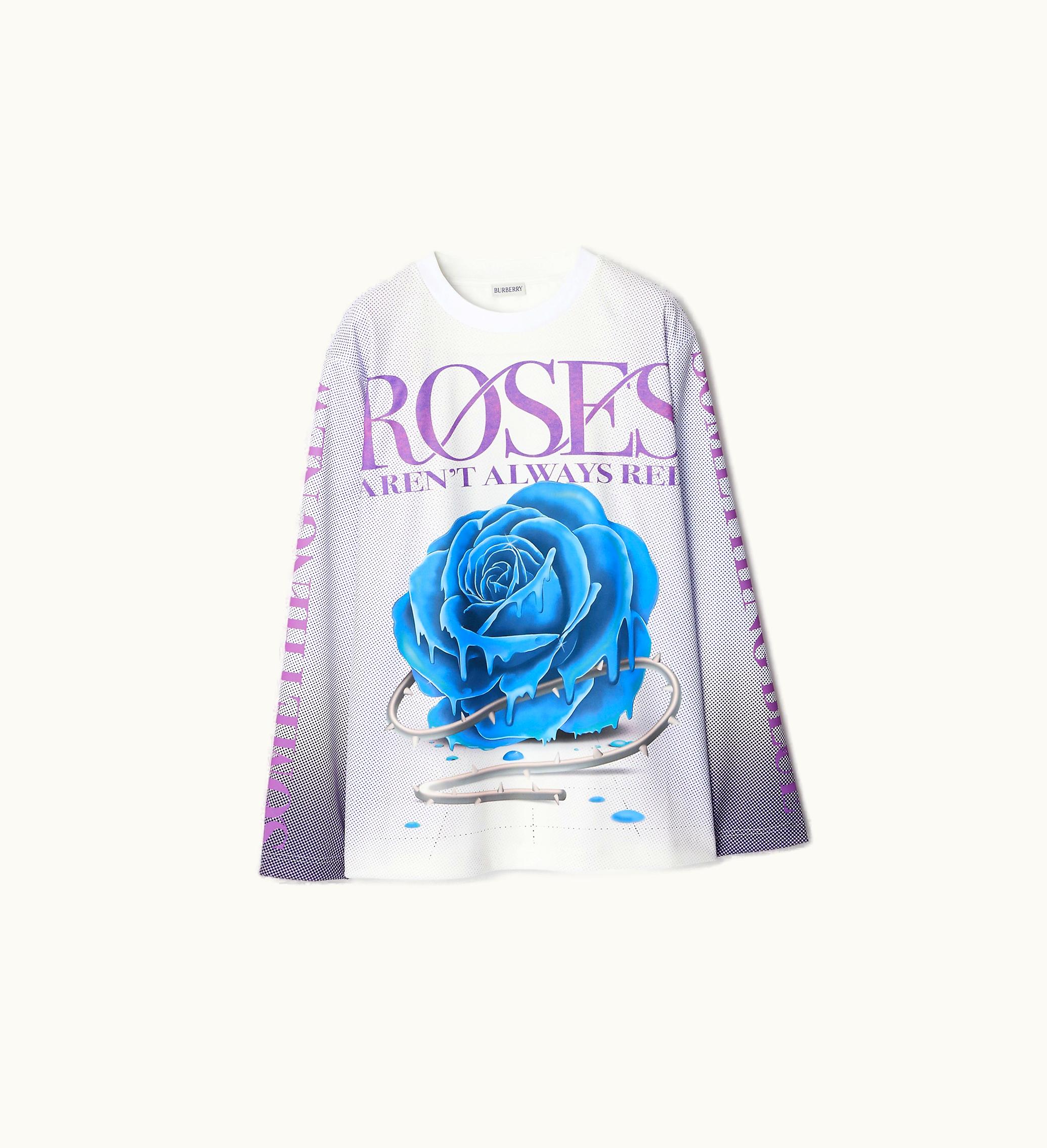 Burberry Burberry Rose Top In Royal - Women, Cotton, Jersey