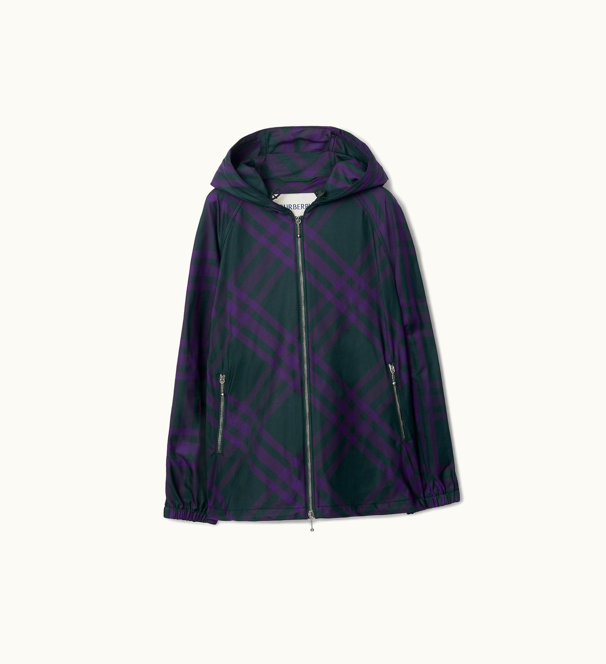 Burberry Burberry Check Nylon Jacket In Vine - Women