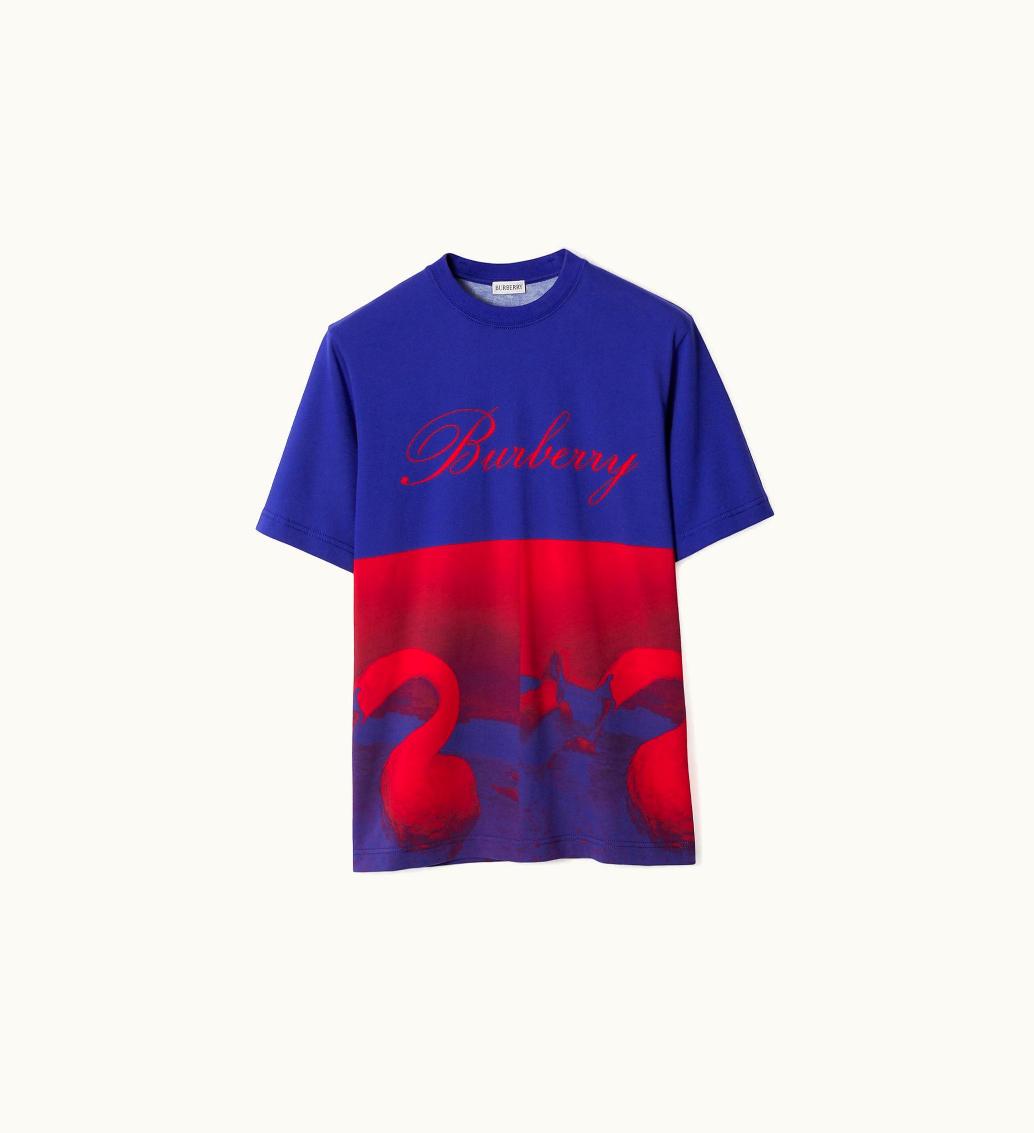 Burberry Burberry Swan Cotton T-shirt In Pillar - Women