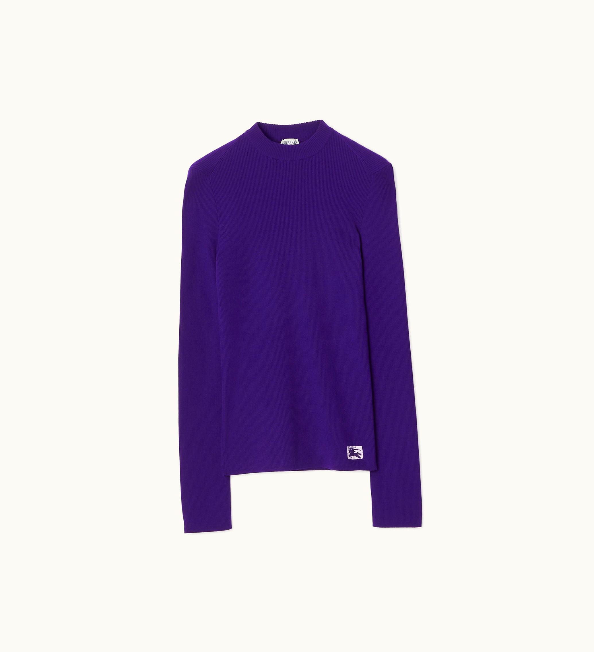 Burberry Burberry Wool Blend Sweater In Royal - Women, Cashmere