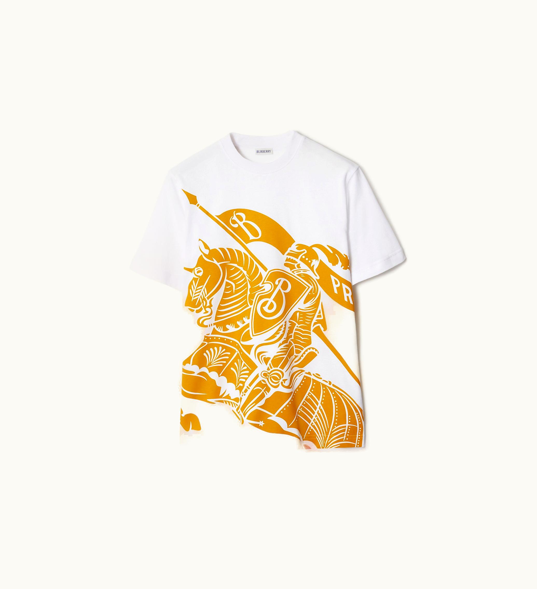 Burberry Burberry Ekd Cotton T-shirt In Pear - Women