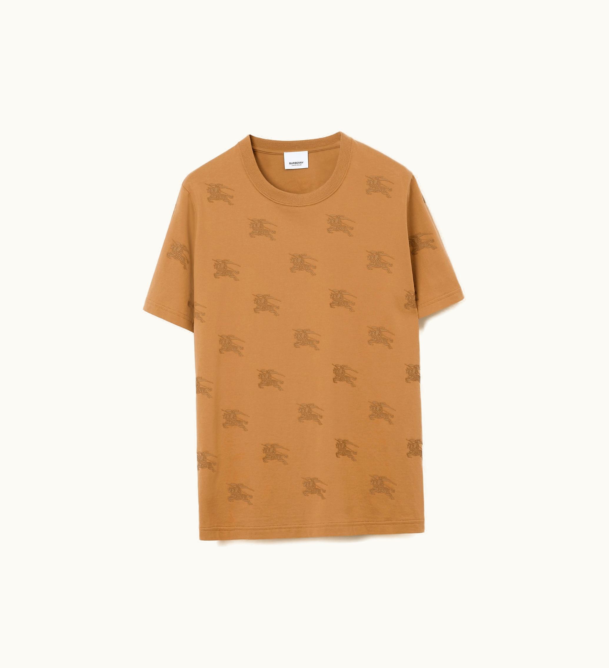 Burberry Burberry Ekd Cotton T-shirt In Camel - Women