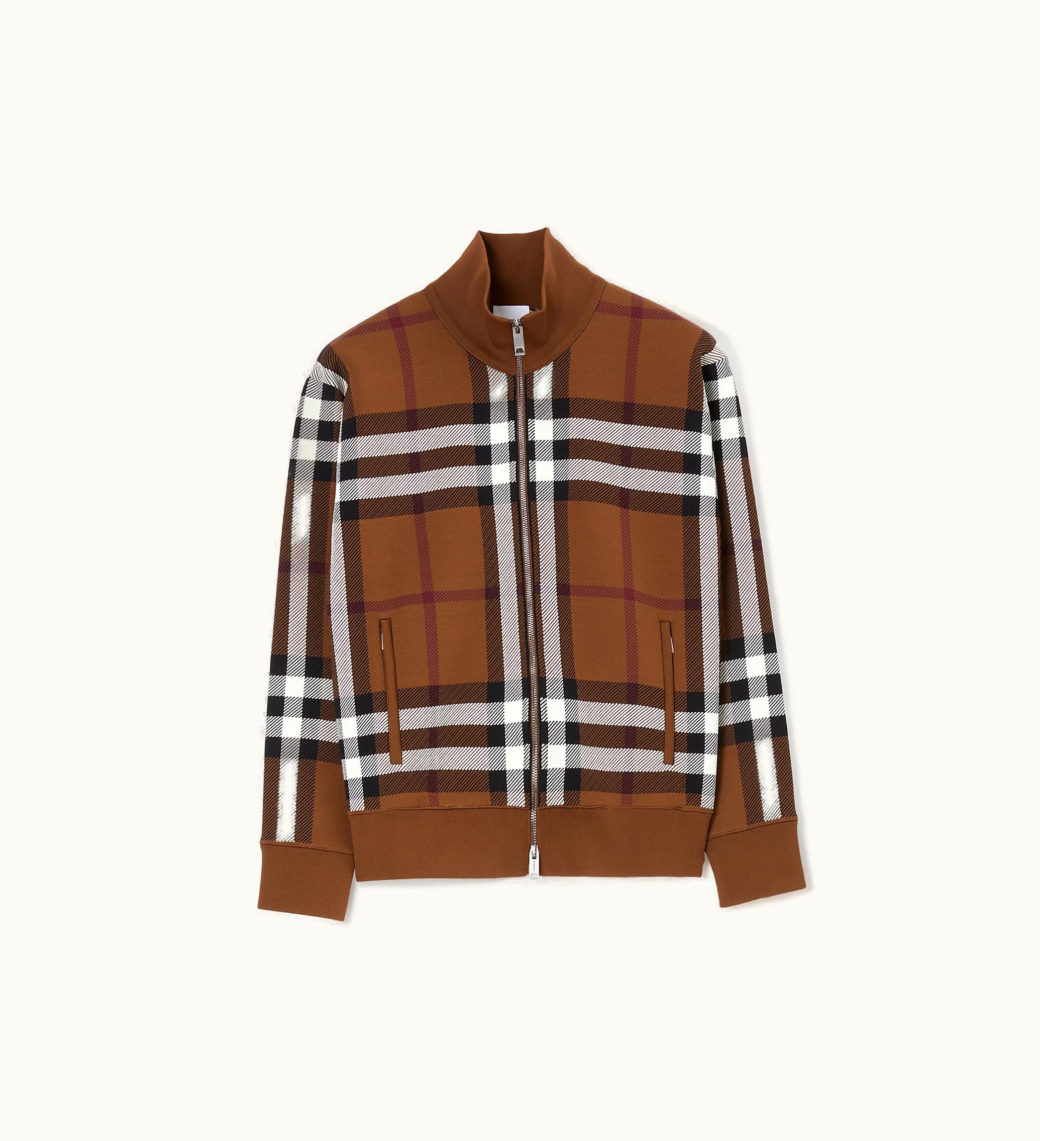 Burberry Burberry Check Jacquard Jacket In Dark Birch Brown - Women, Technical