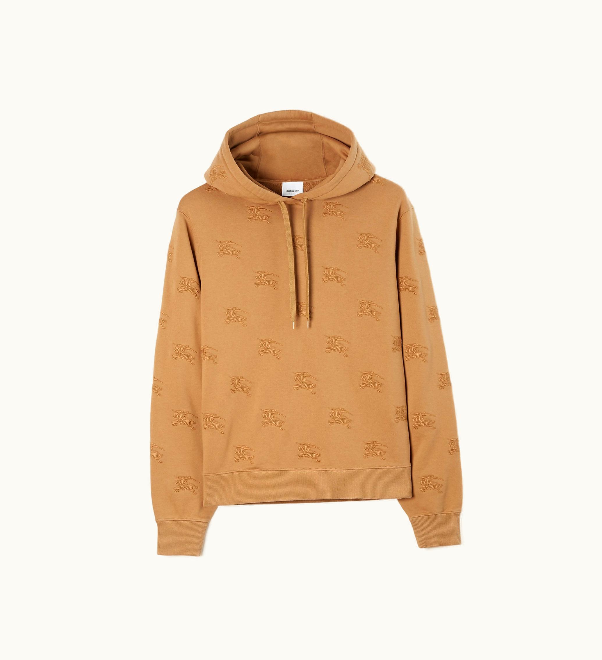 Burberry Burberry Ekd Cotton Hoodie In Camel - Women