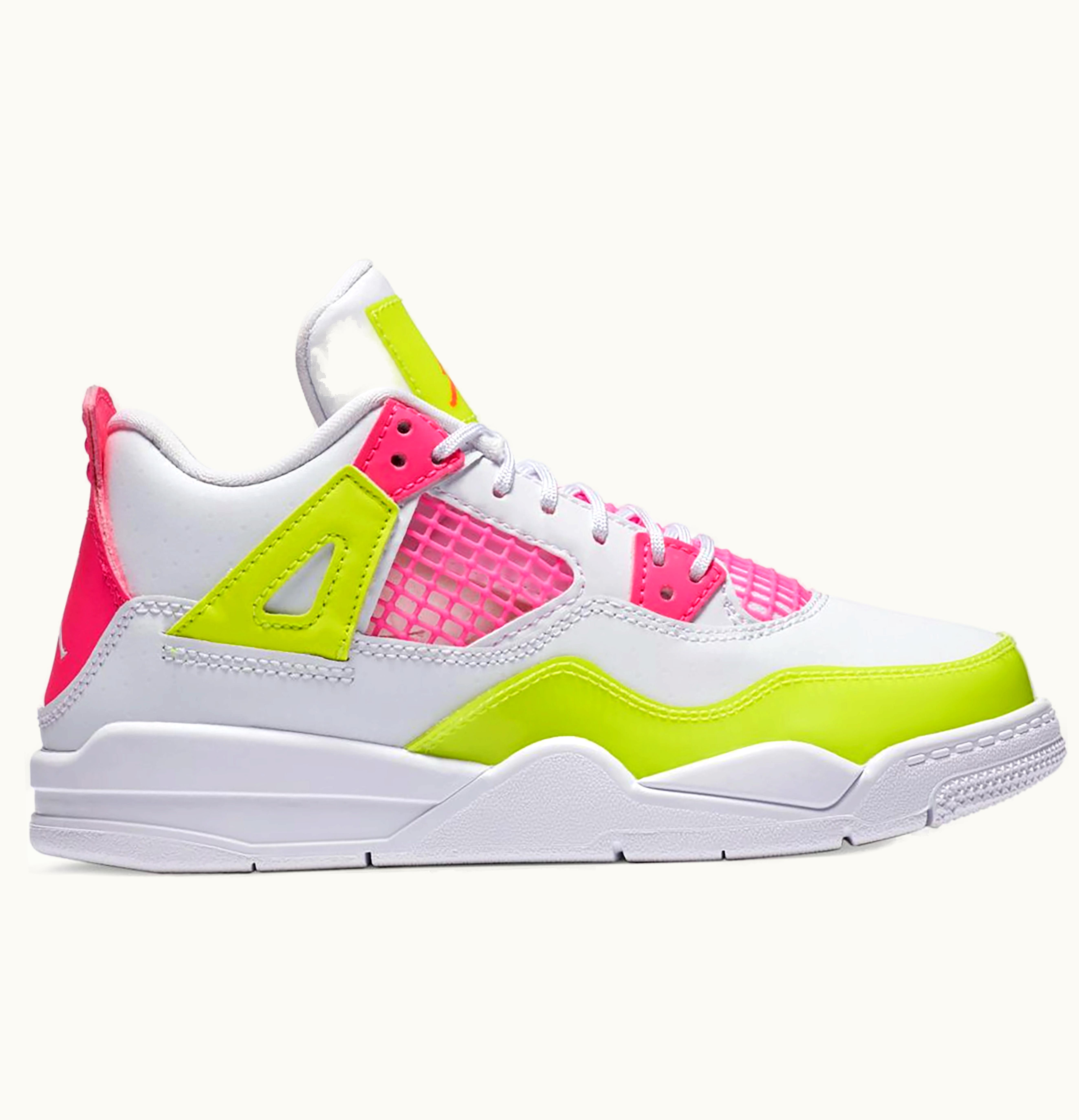 Jordan Air Jordan 4 Retro White Lemon Pink PS