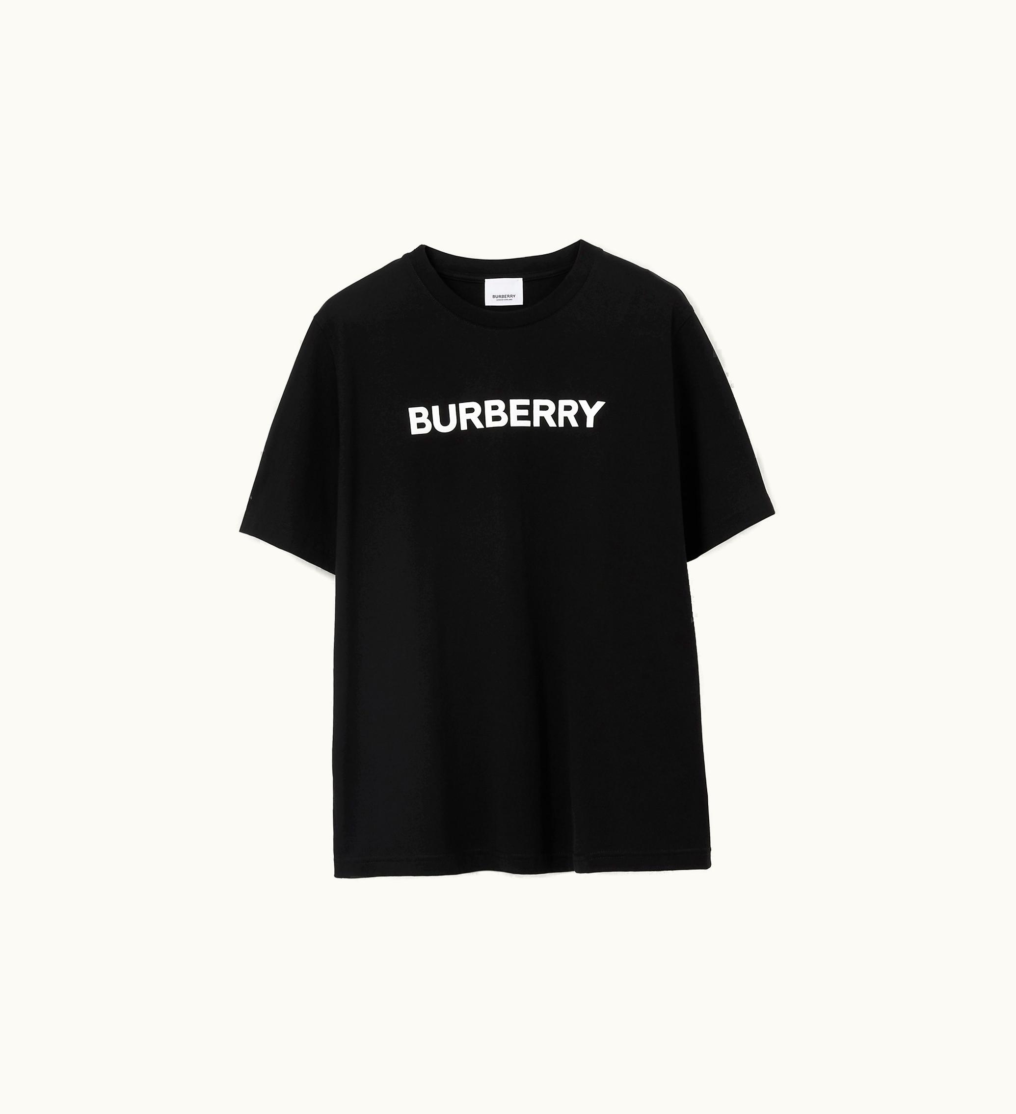 Burberry Burberry Logo Cotton T-shirt In Black - Women