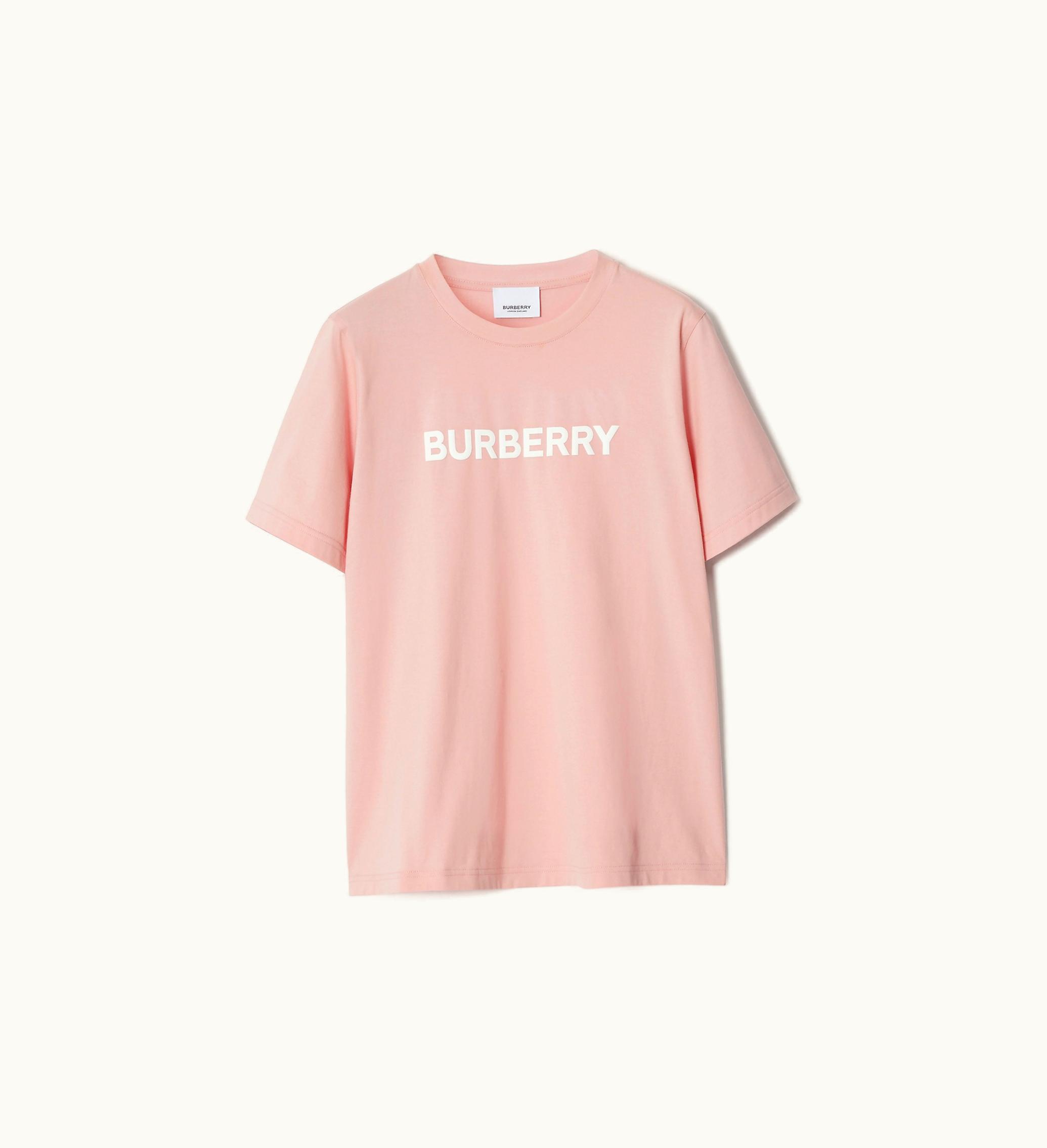 Burberry Burberry Logo Print Cotton T-shirt In Sorbet Pink - Women