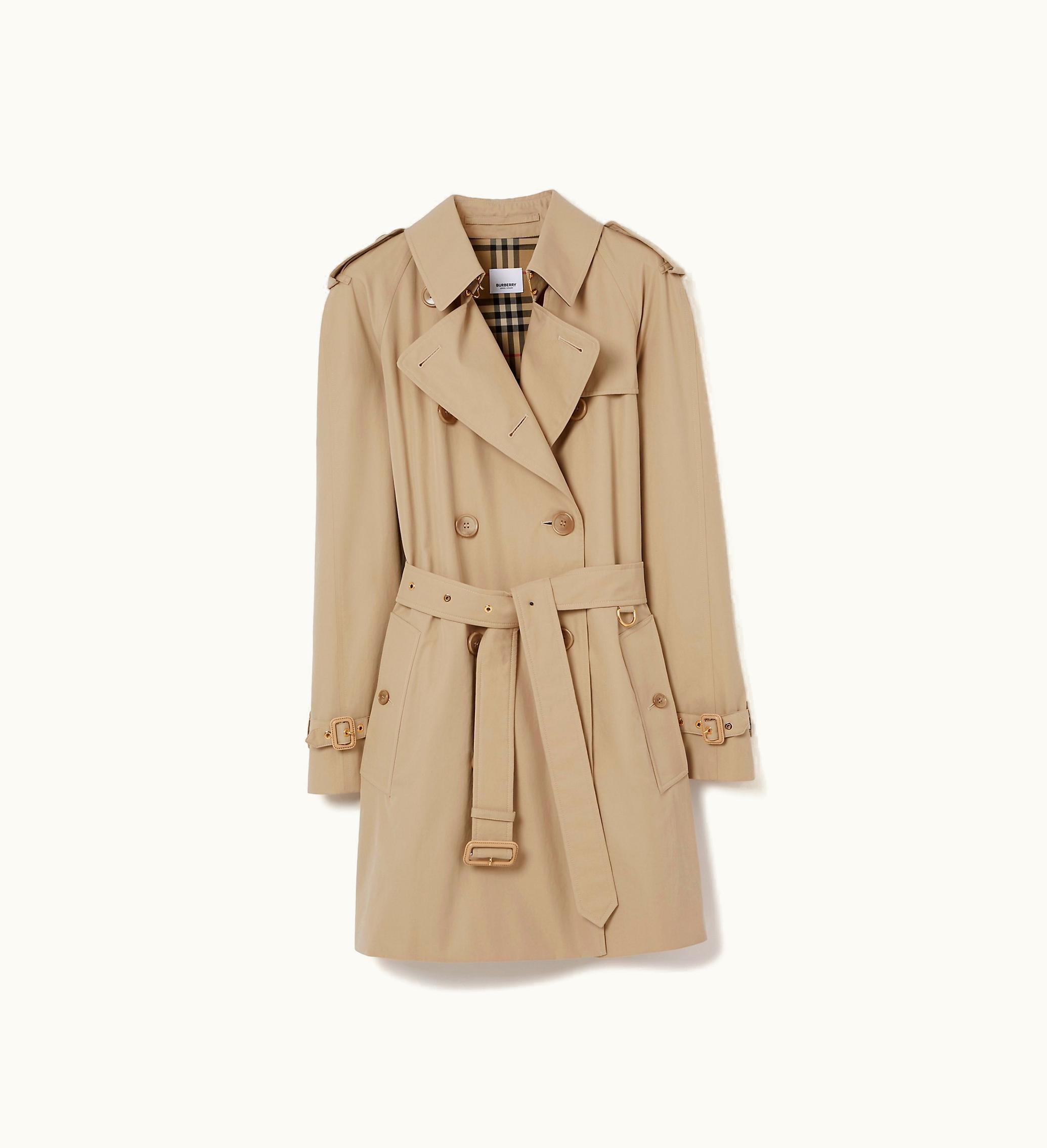 Burberry Burberry Short Lightweight Waterloo Trench Coat In Soft Fawn - Women, Cotton Gabardine