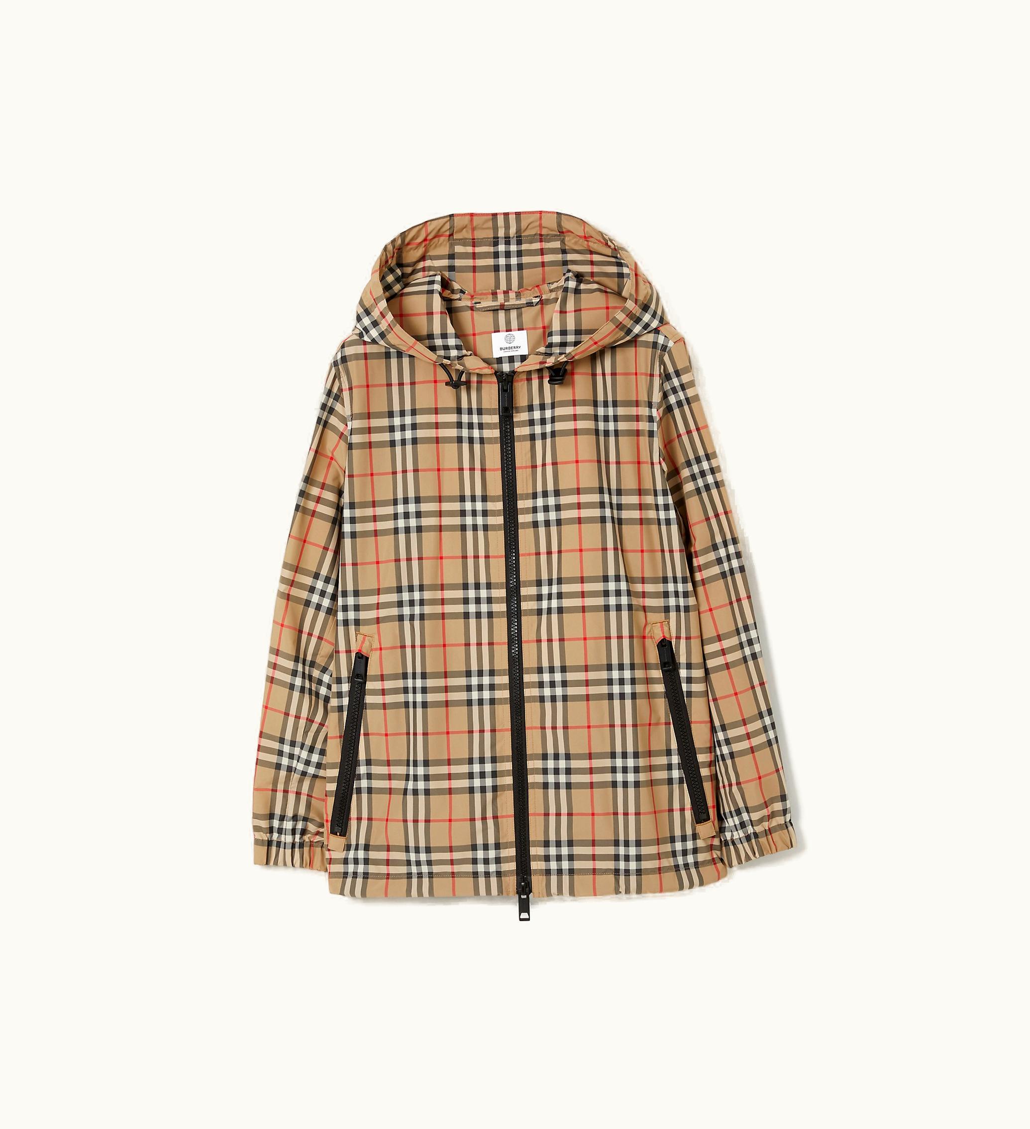 Burberry Burberry Check Jacket In Archive Beige - Women, Econyl, Nylon