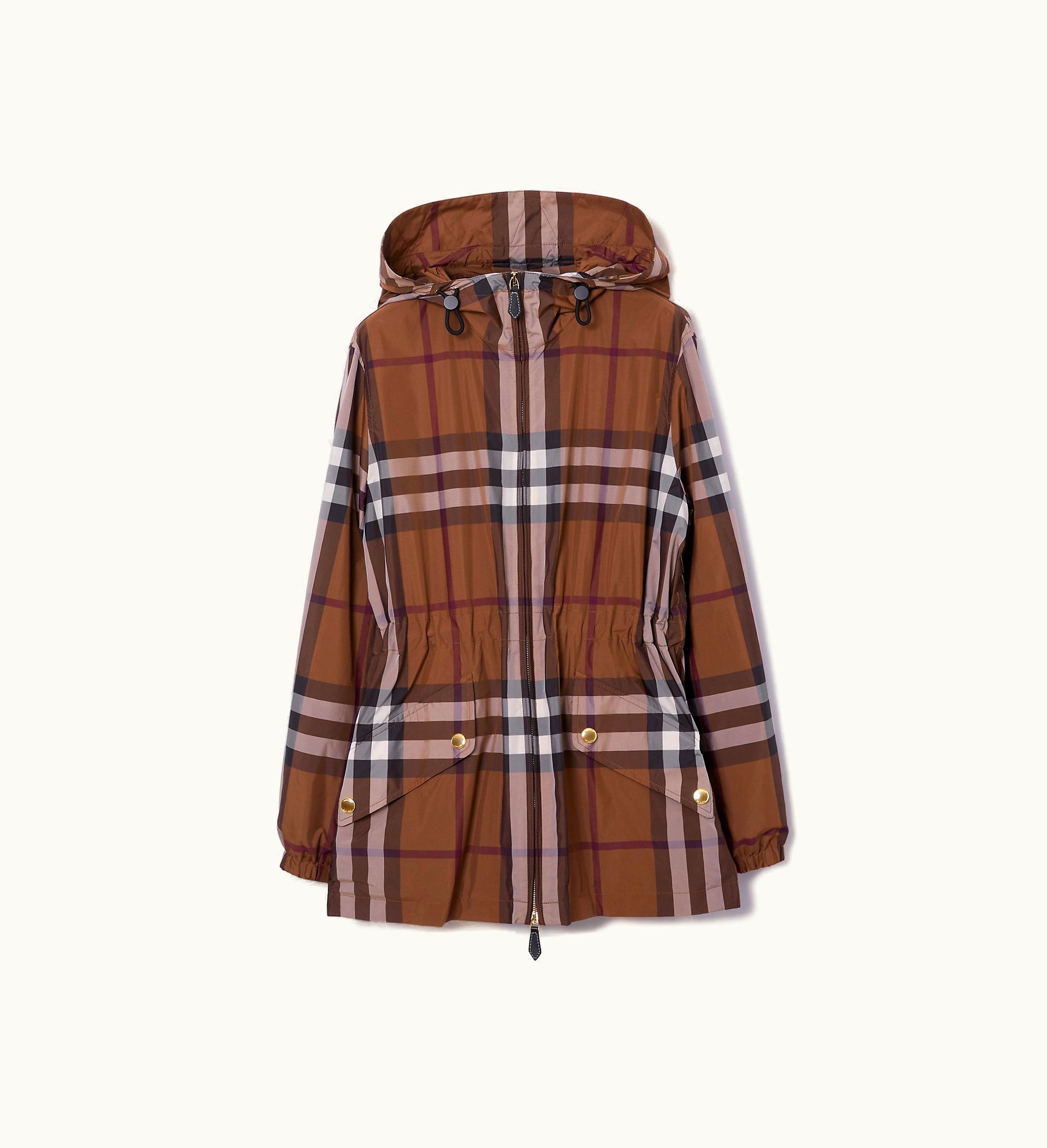 Burberry Burberry Check Lightweight Jacket In Dark Birch Brown - Women, Nylon