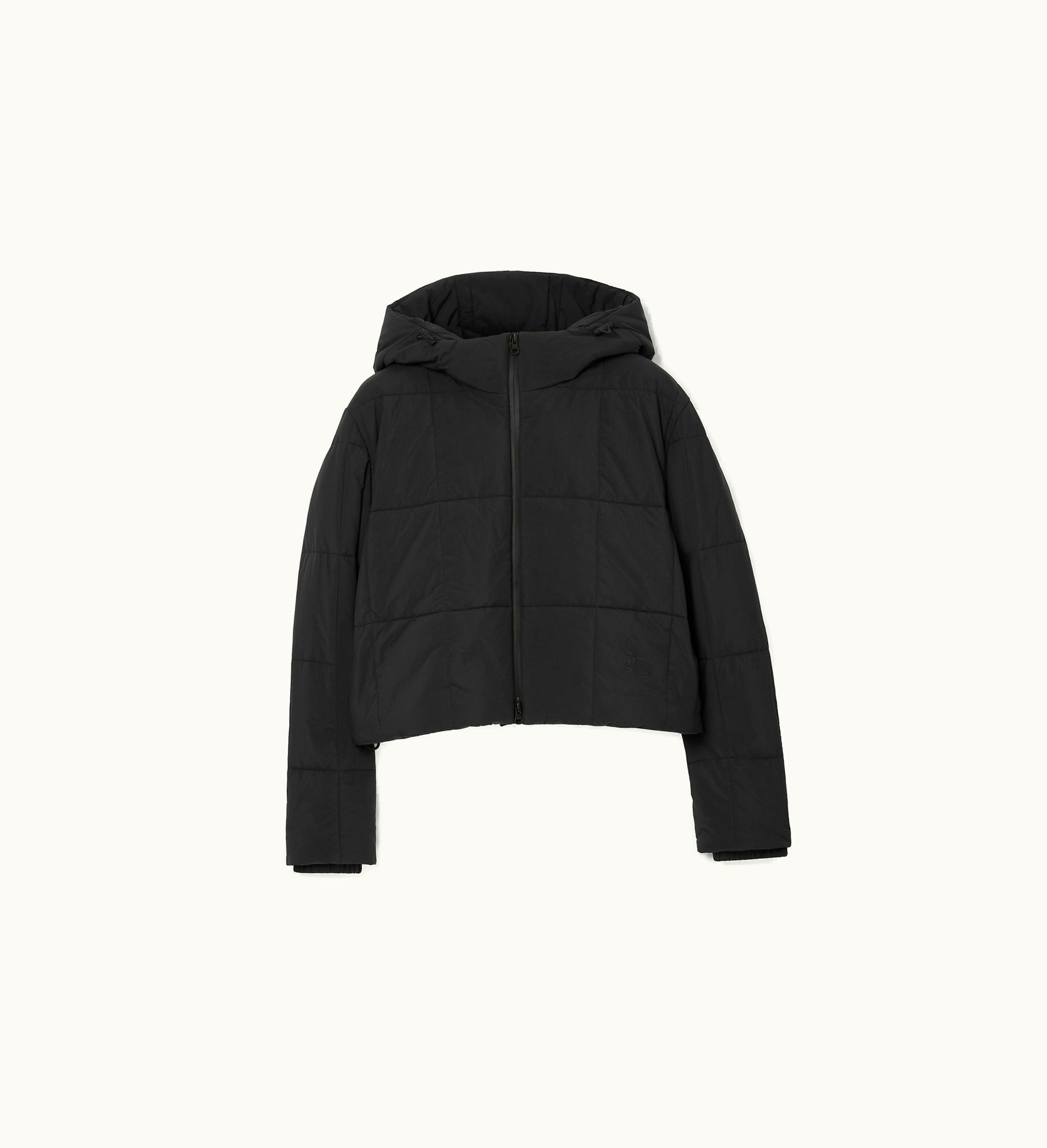 Burberry Burberry Cropped Quilted Nylon Jacket In Black - Women Black