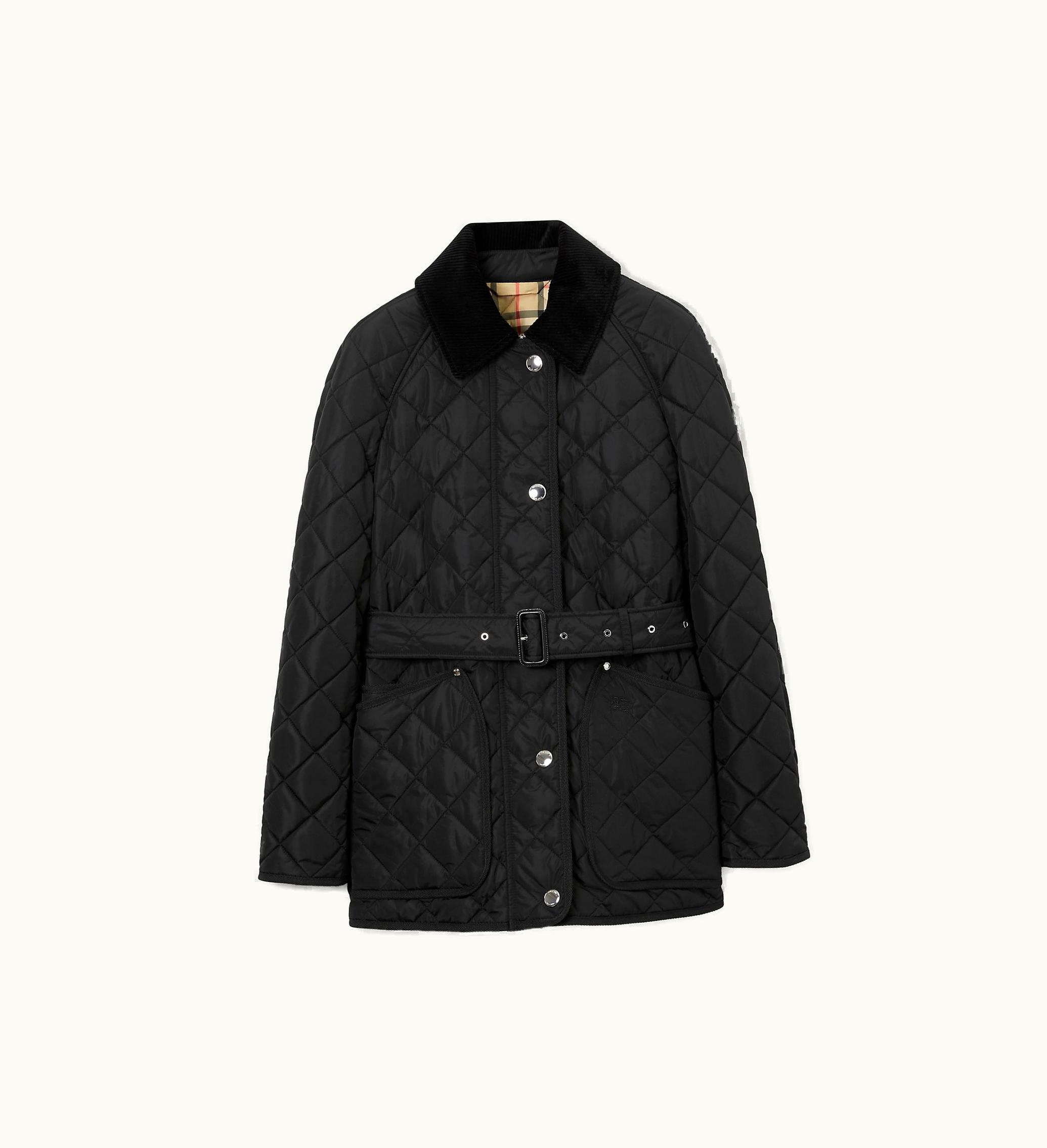 Burberry Burberry Diamond Quilted Nylon Jacket In Black - Women