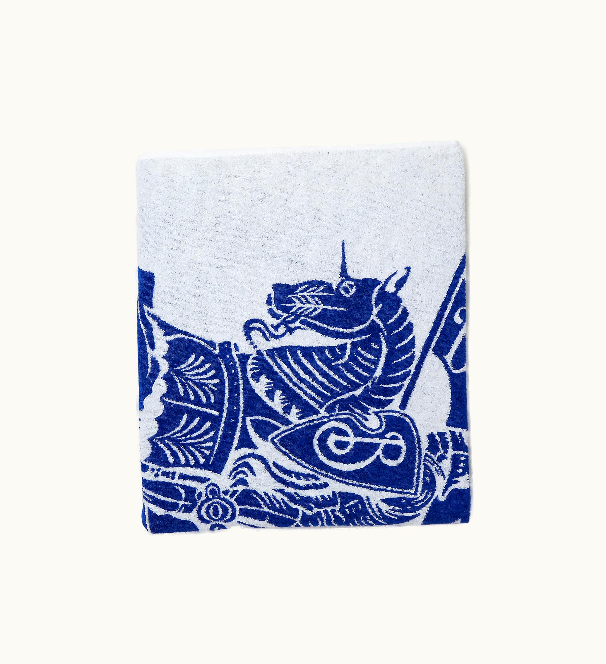 Burberry Burberry Ekd Cotton Towel In Knight