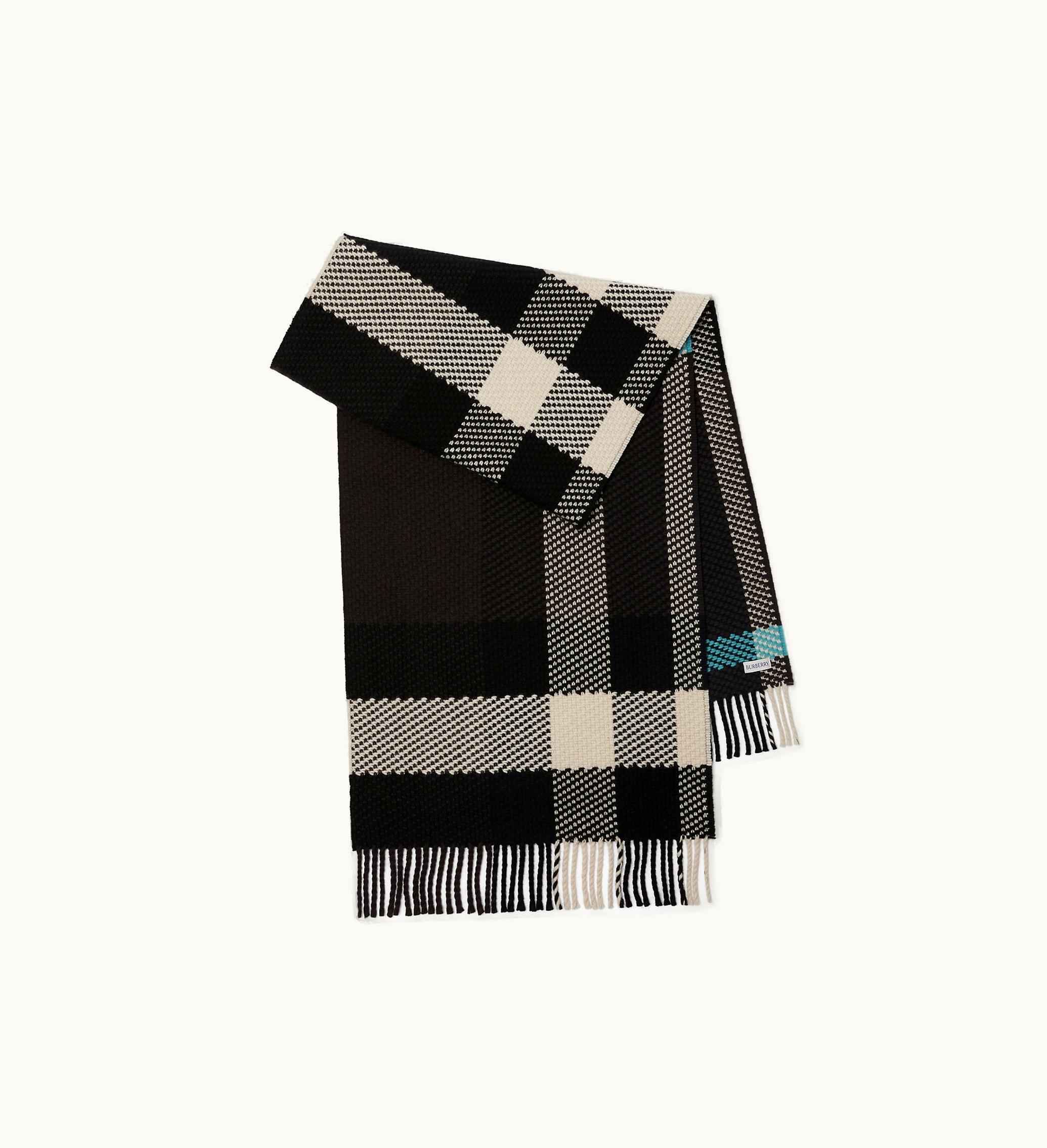 Burberry Burberry Check Wool Scarf In Otter - Men