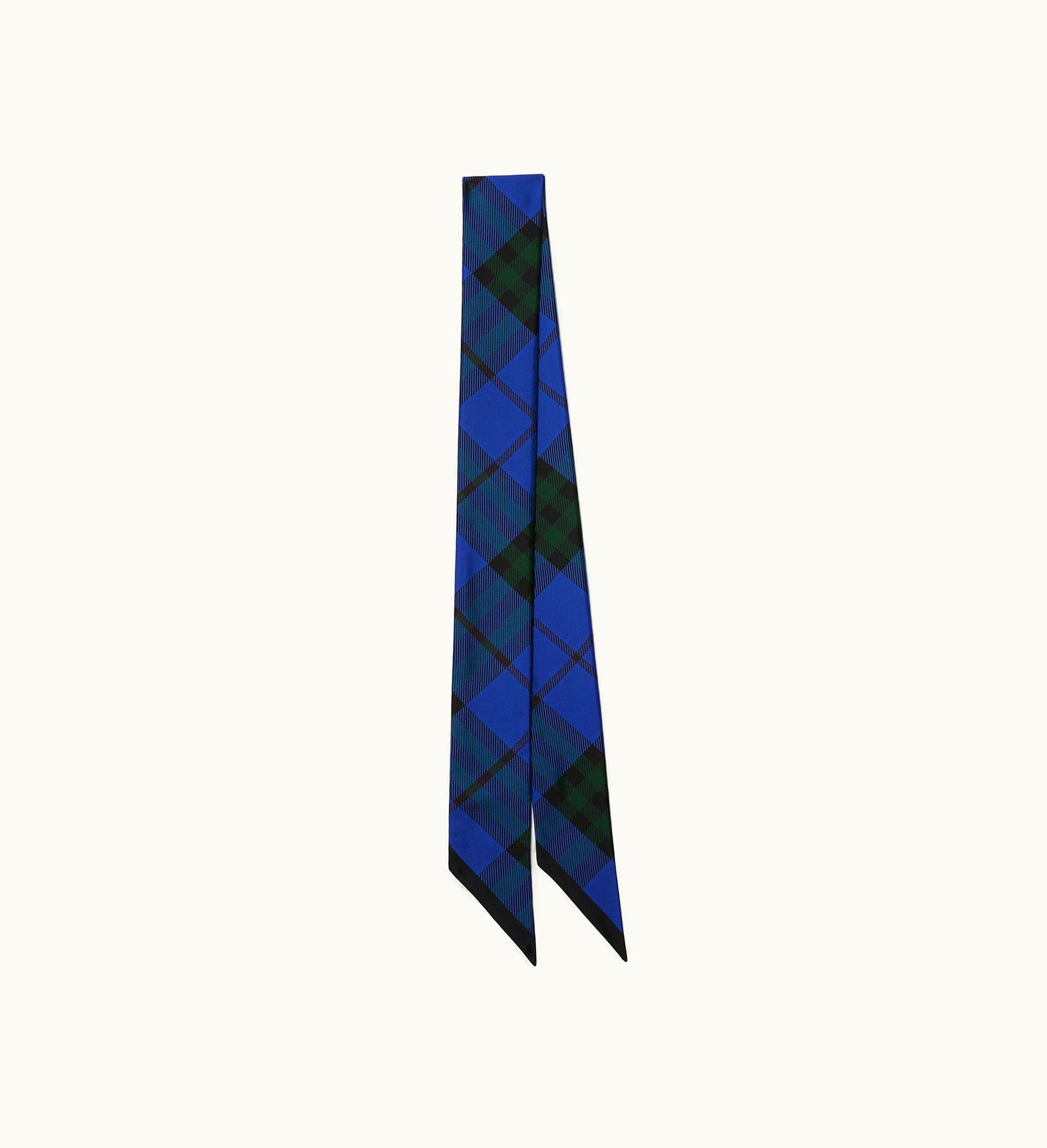 Burberry Burberry Skinny Check Silk Scarf In Knight - Men
