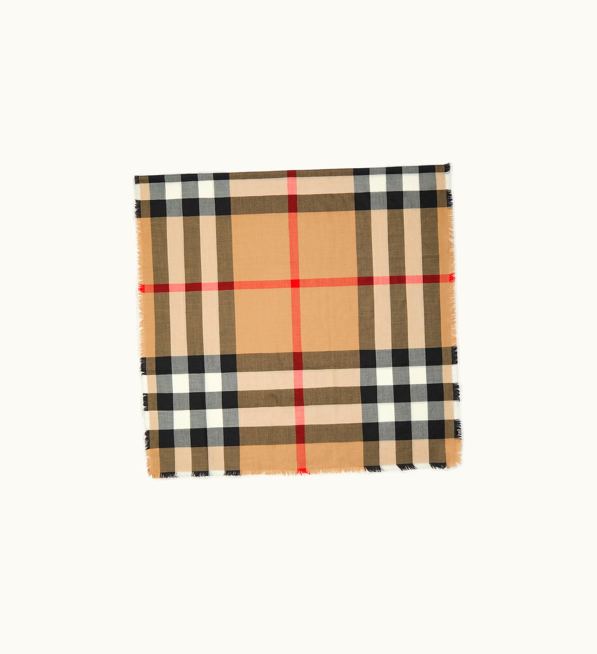 Burberry Burberry Check Cashmere Silk Scarf In Archive Beige