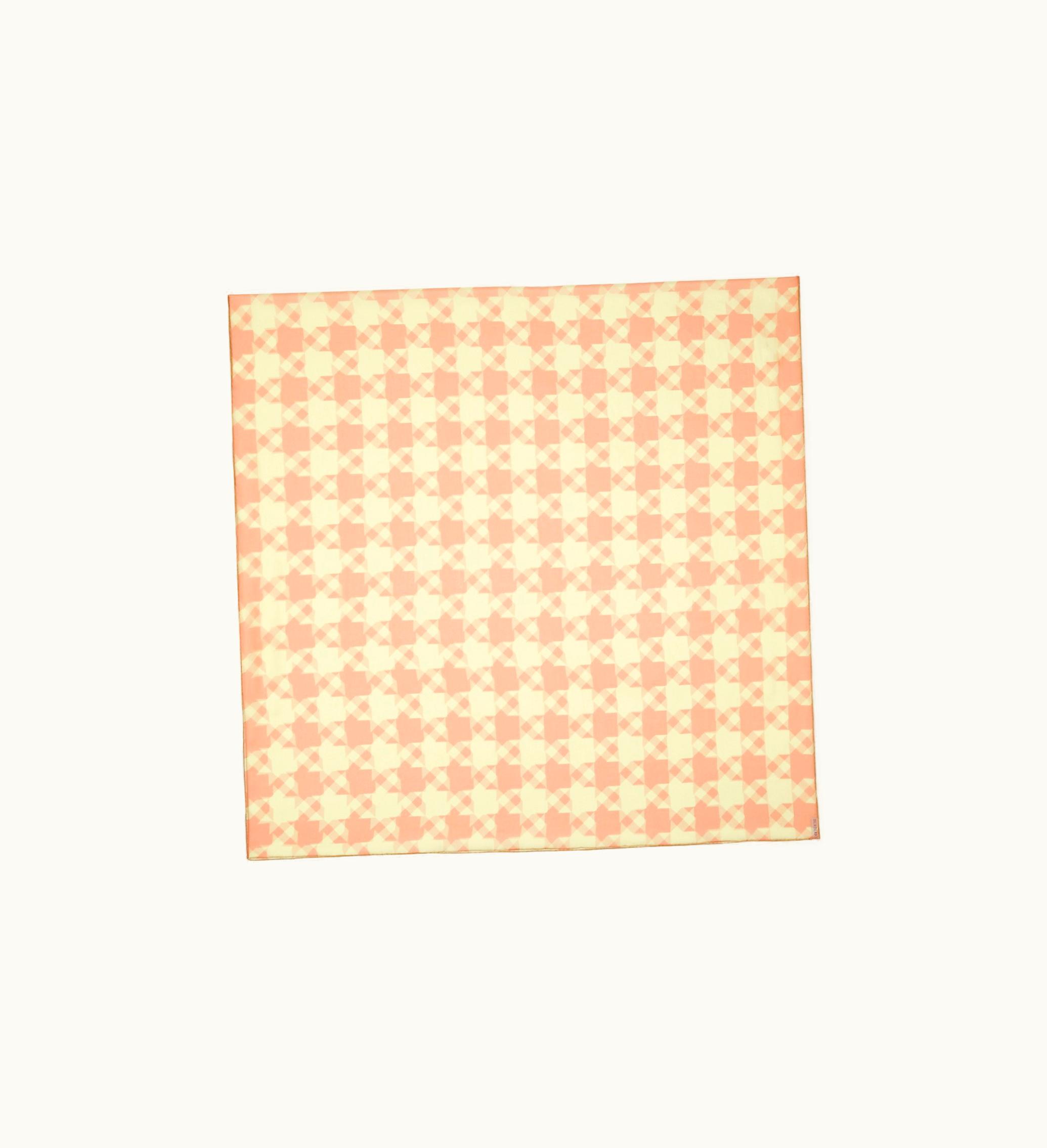 Burberry Burberry Houndstooth Silk Scarf In Blush / Sherbet - Men