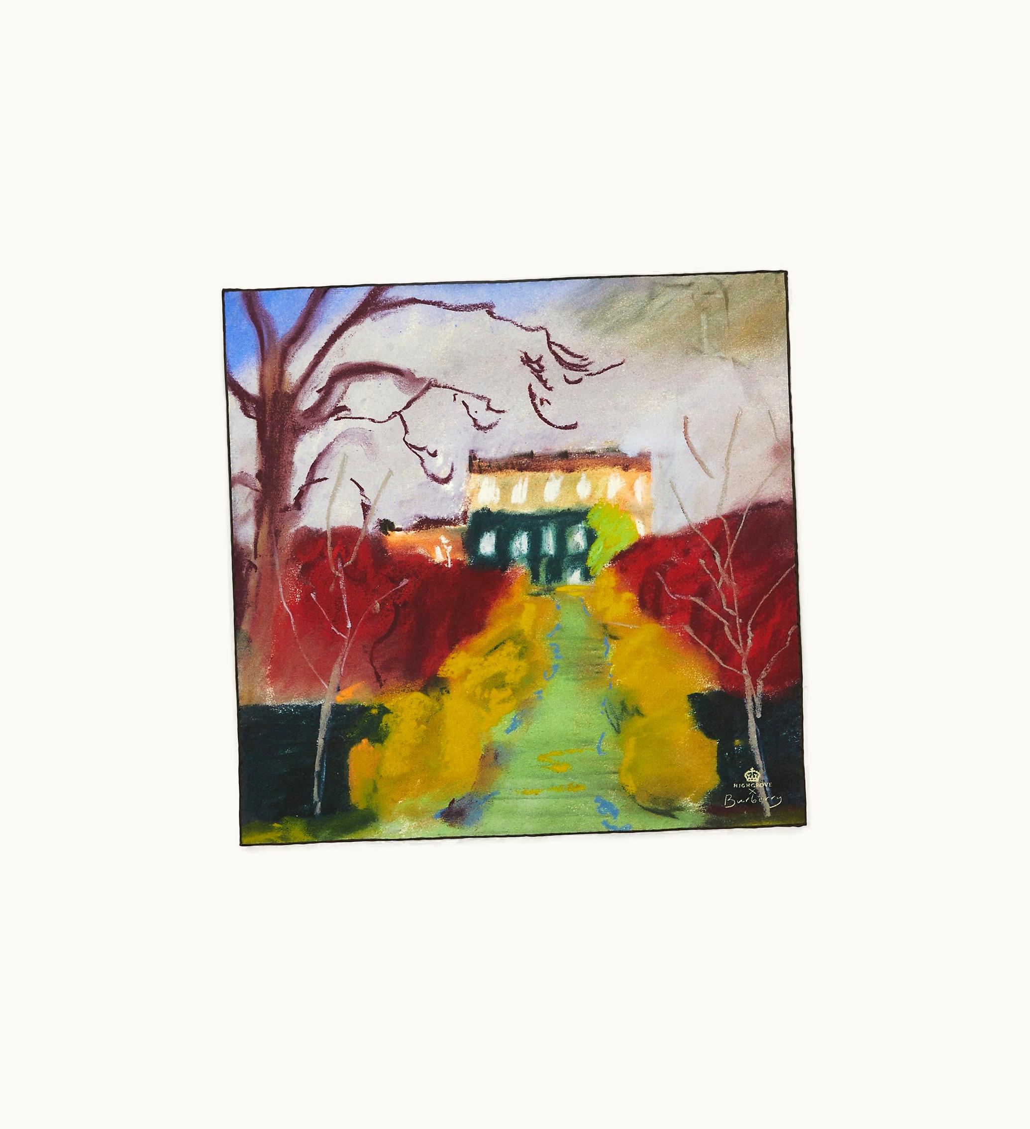 Burberry Burberry Highgrove Winter Silk Scarf In Multicolour - Men