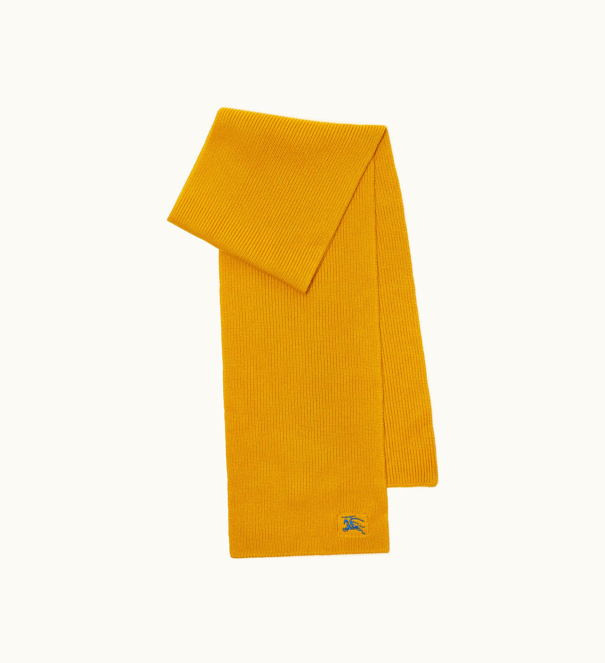 Burberry Burberry Ribbed Cashmere Scarf In Pear - Men