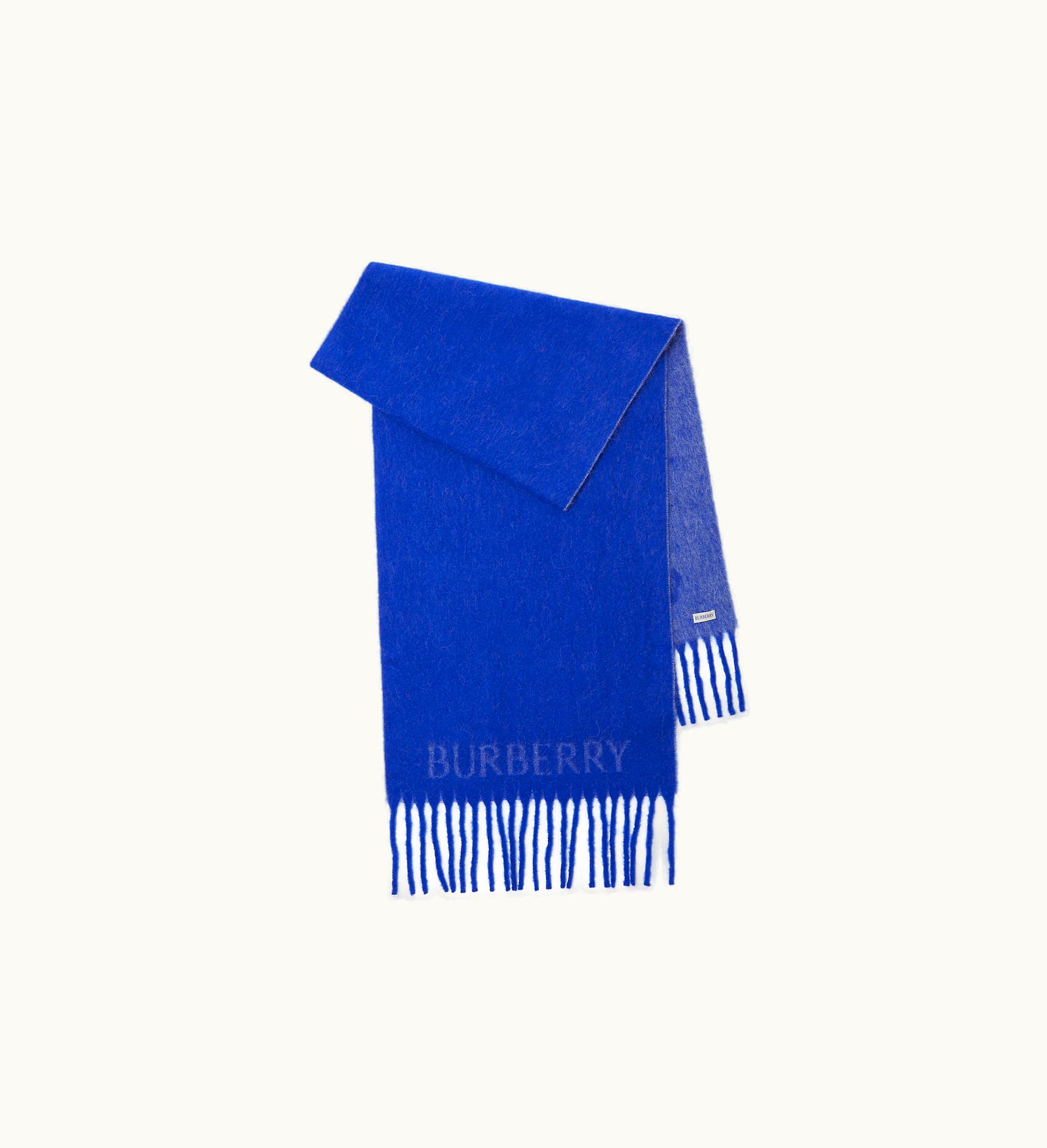 Burberry Burberry Ekd Alpaca Wool Blend Scarf In Knight