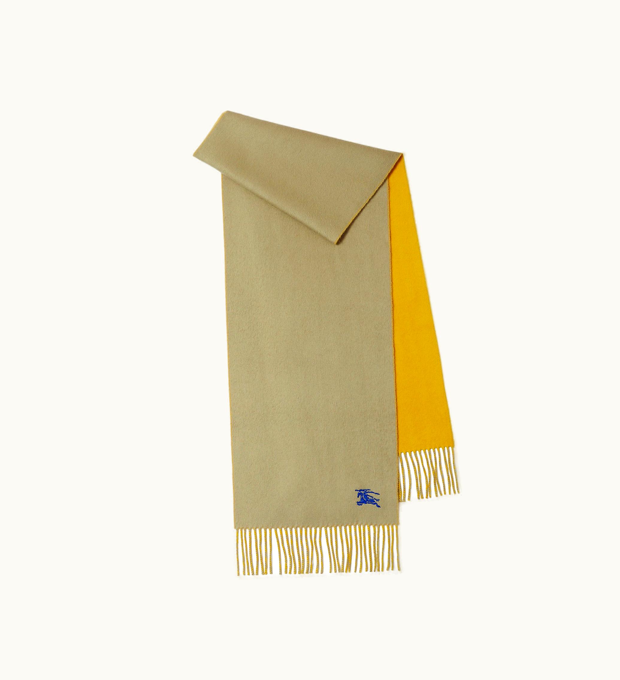 Burberry Burberry Reversible Cashmere Scarf In Hunter / Pear