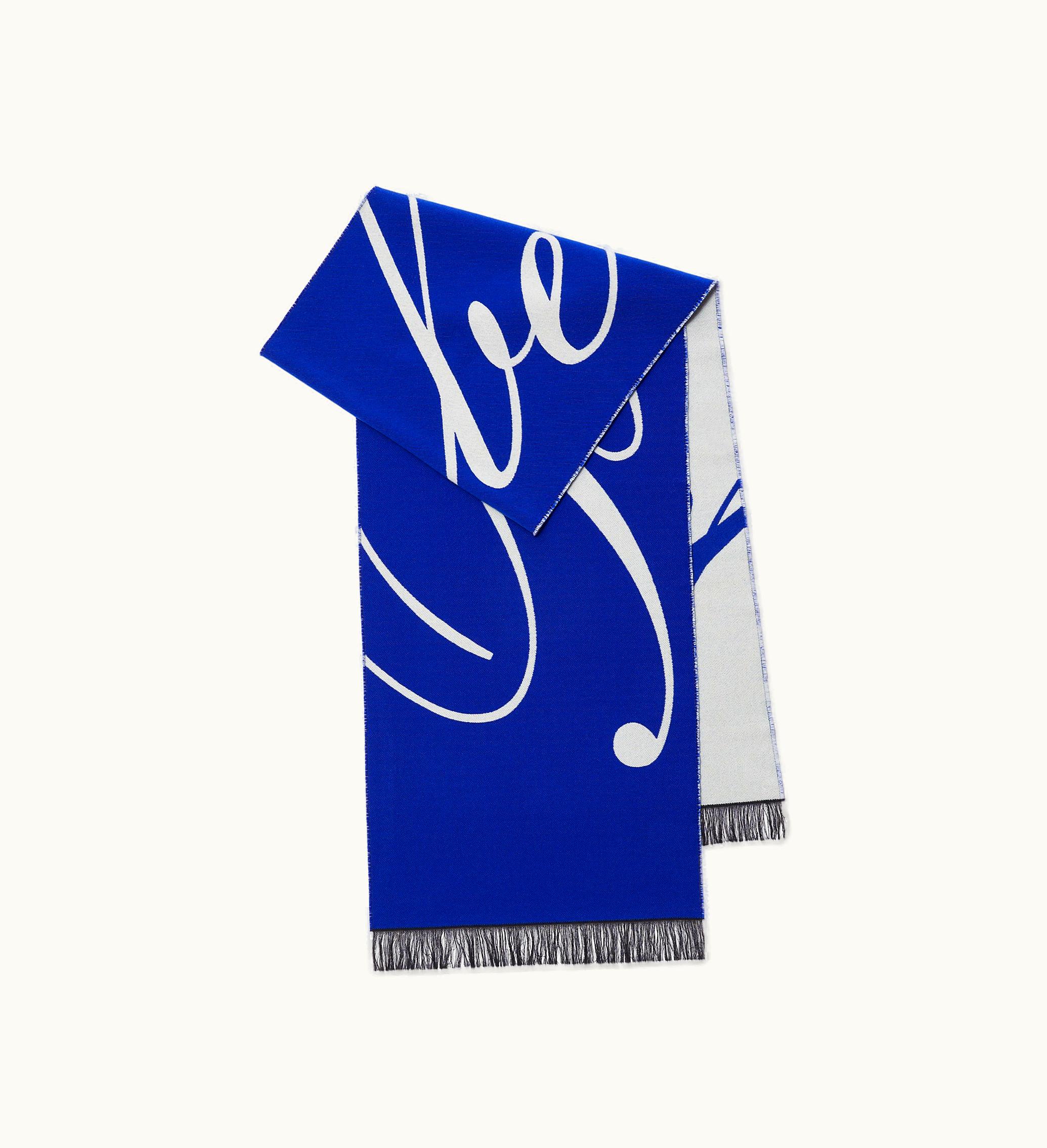 Burberry Burberry Logo Wool Silk Scarf In Knight - Women