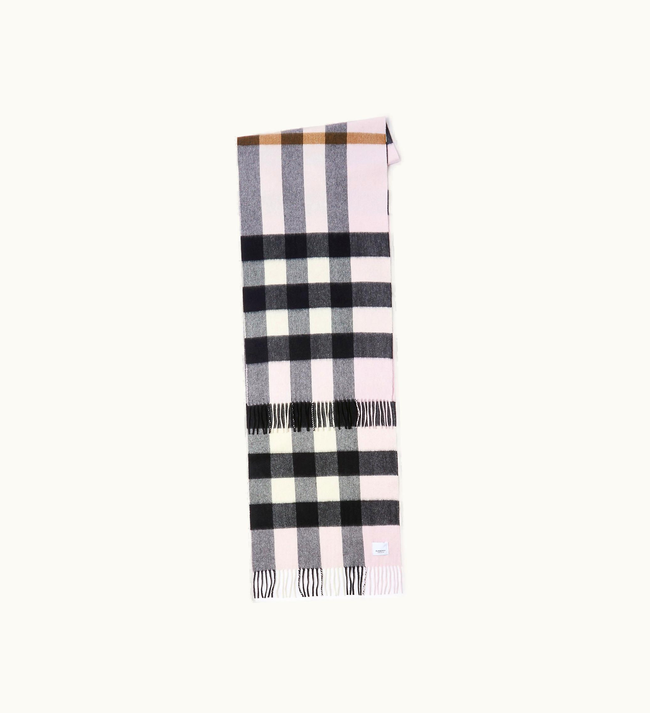 Burberry Burberry Check Cashmere Scarf In Pale Candy Pink Pale candy pink