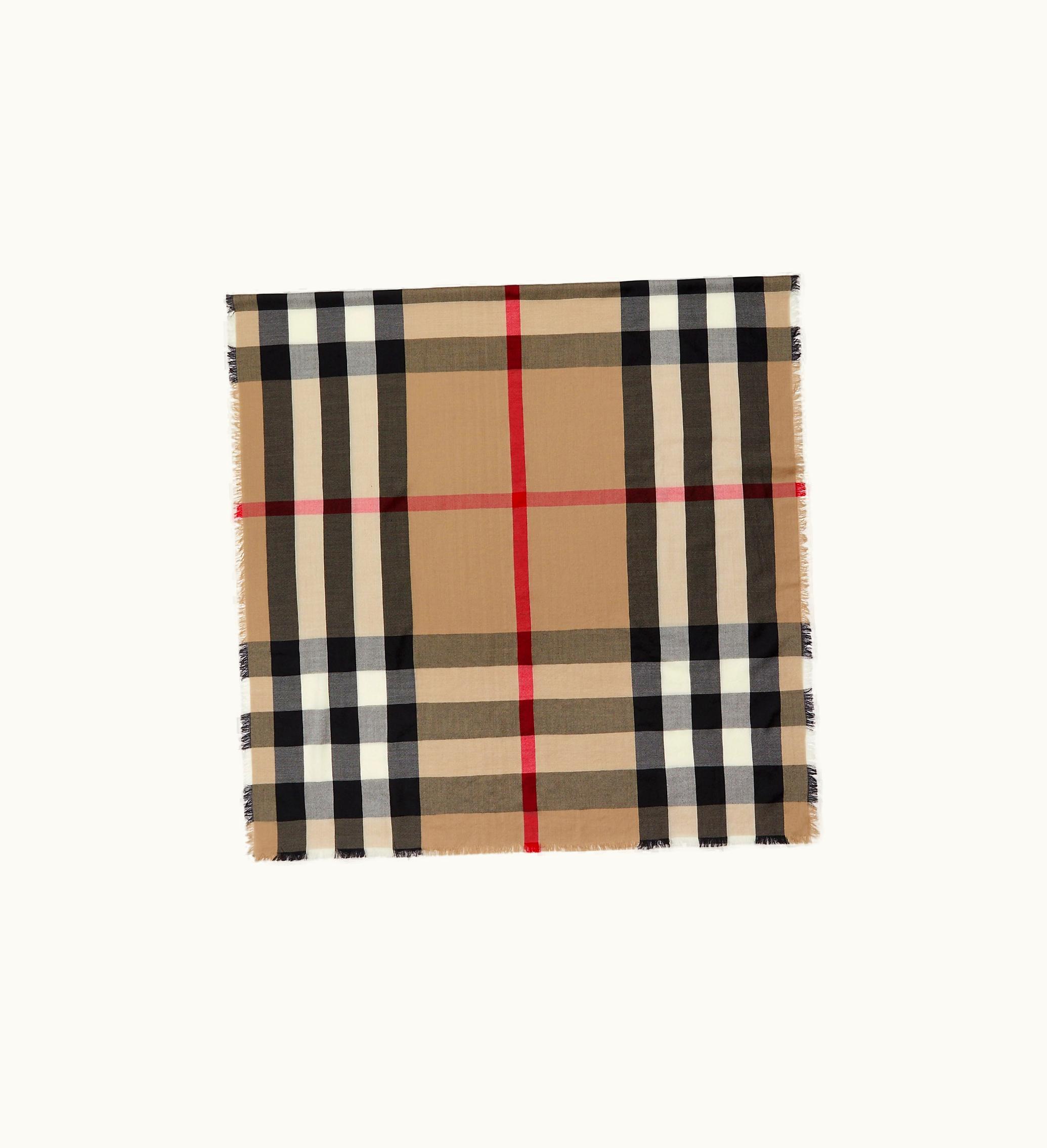 Burberry Burberry Check Cashmere Scarf In Archive Beige 80787761