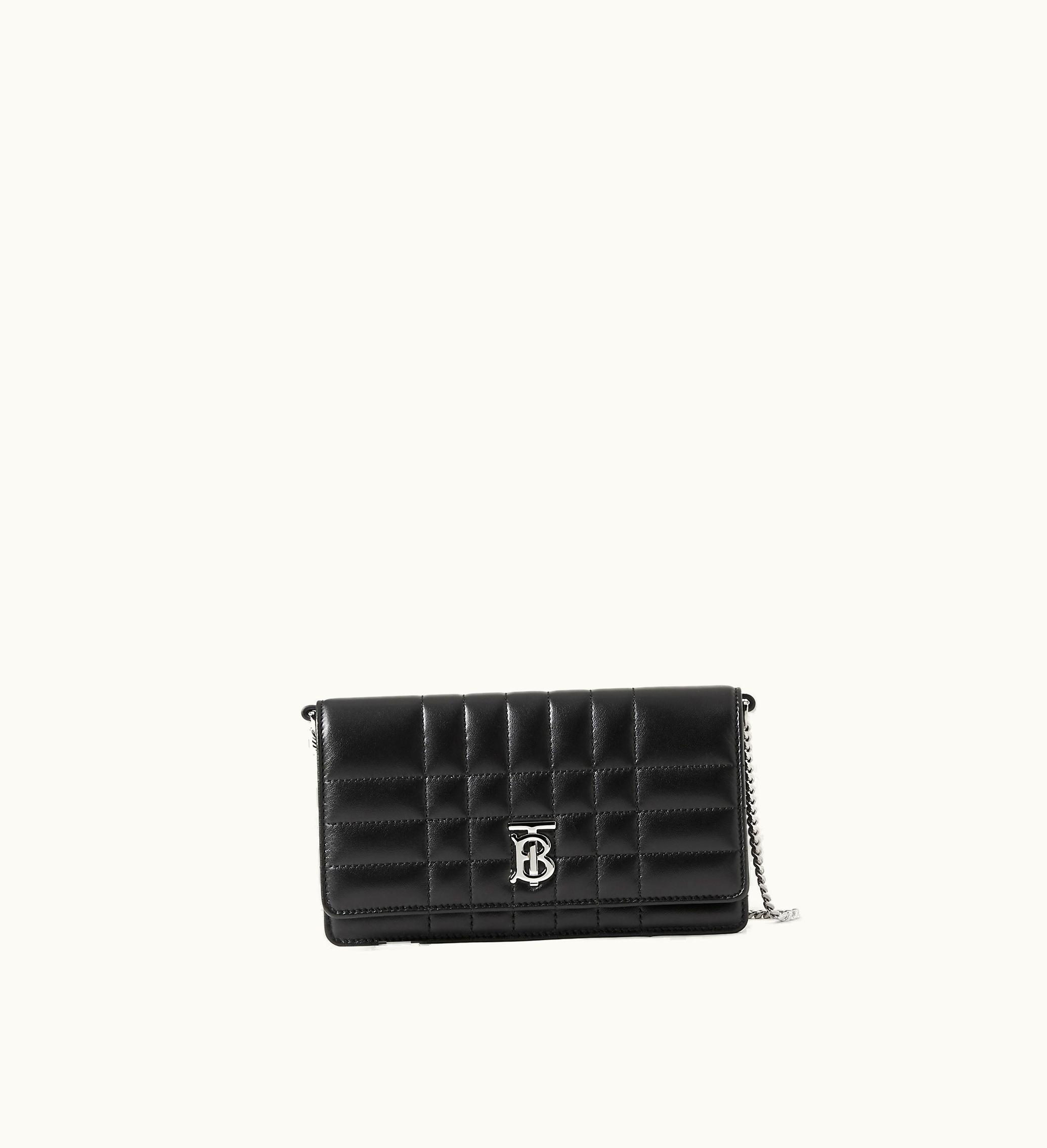 Burberry Burberry Lola Clutch In Black / Palladium - Women, Leather