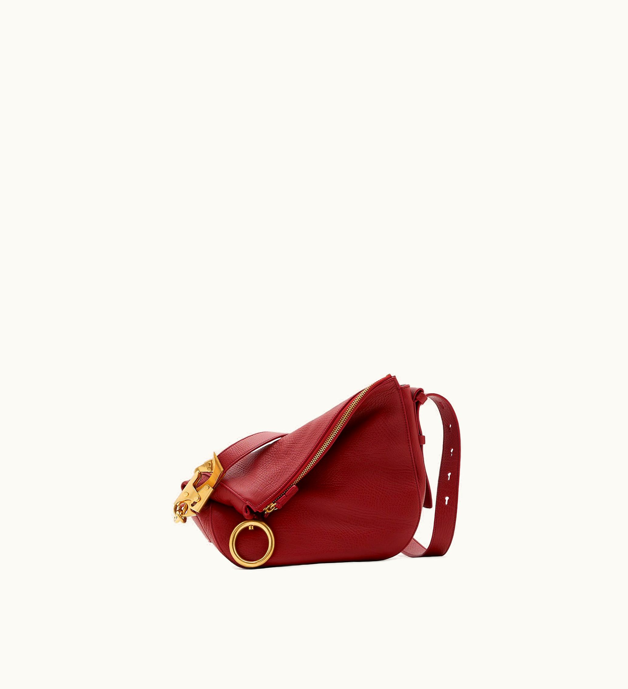 Burberry Burberry Small Knight Bag In Ruby - Women