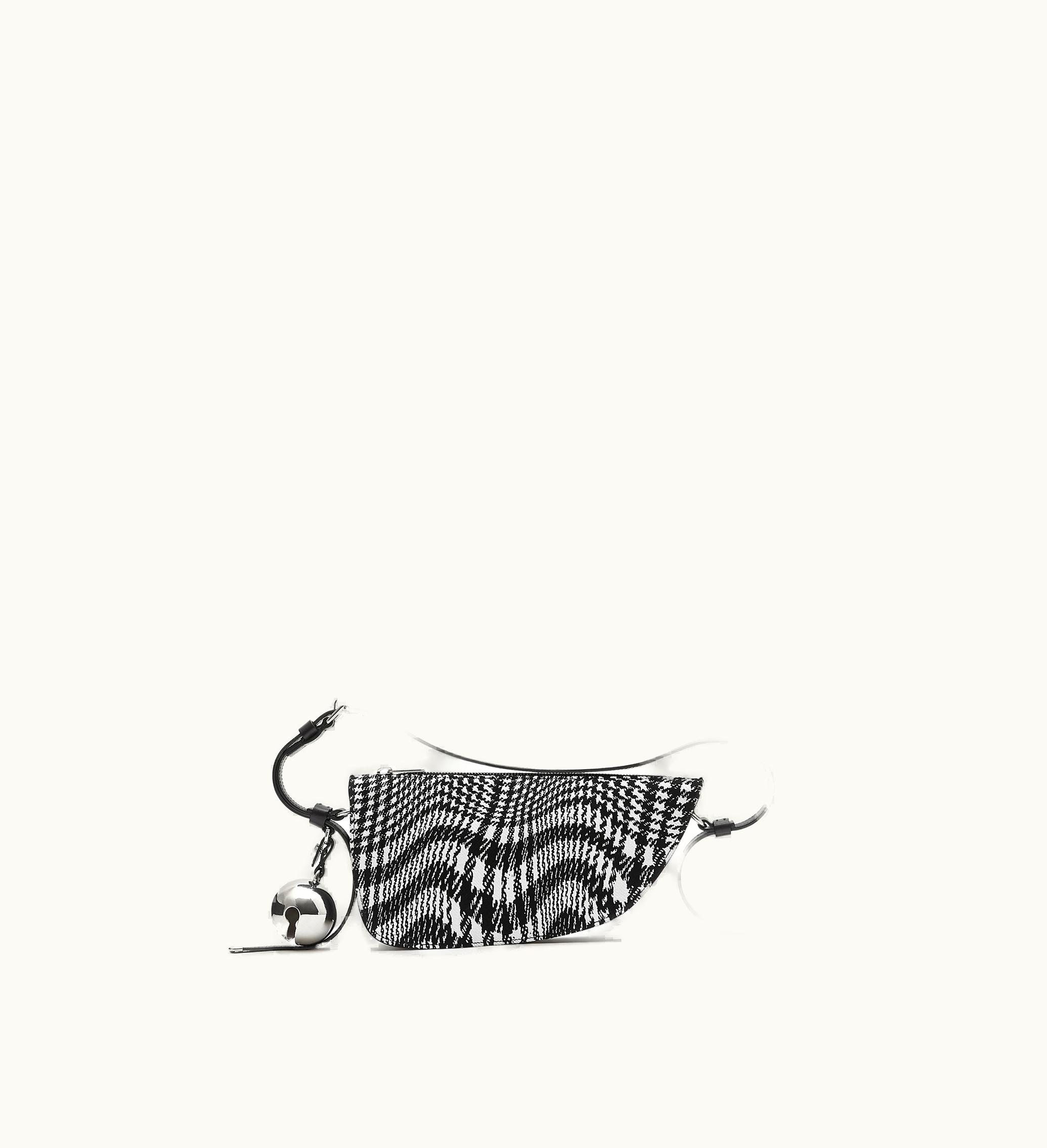 Burberry Burberry Mini Shield Sling Bag In Black / White - Women