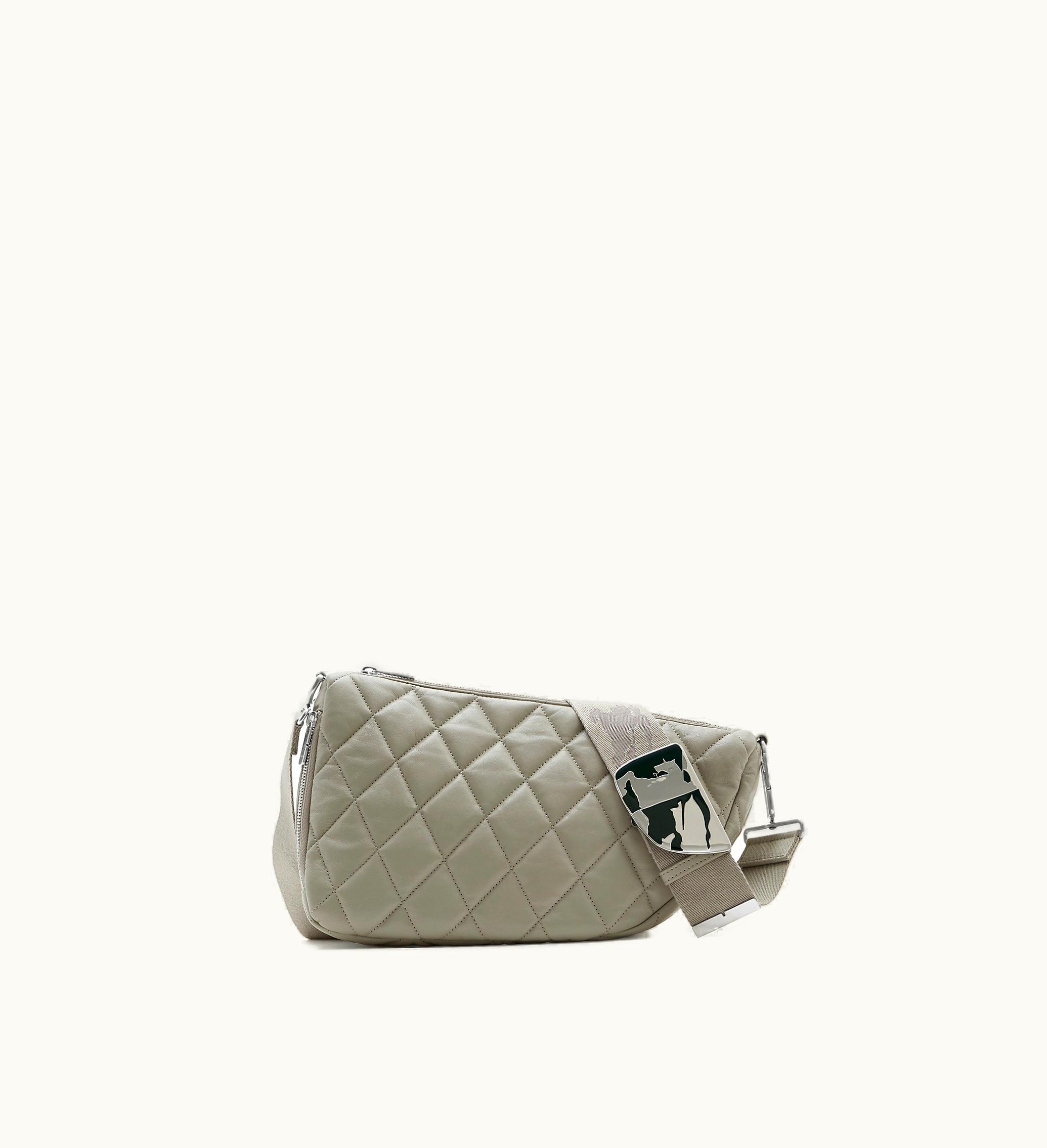 Burberry Burberry Medium Shield Messenger Bag In Fog - Women