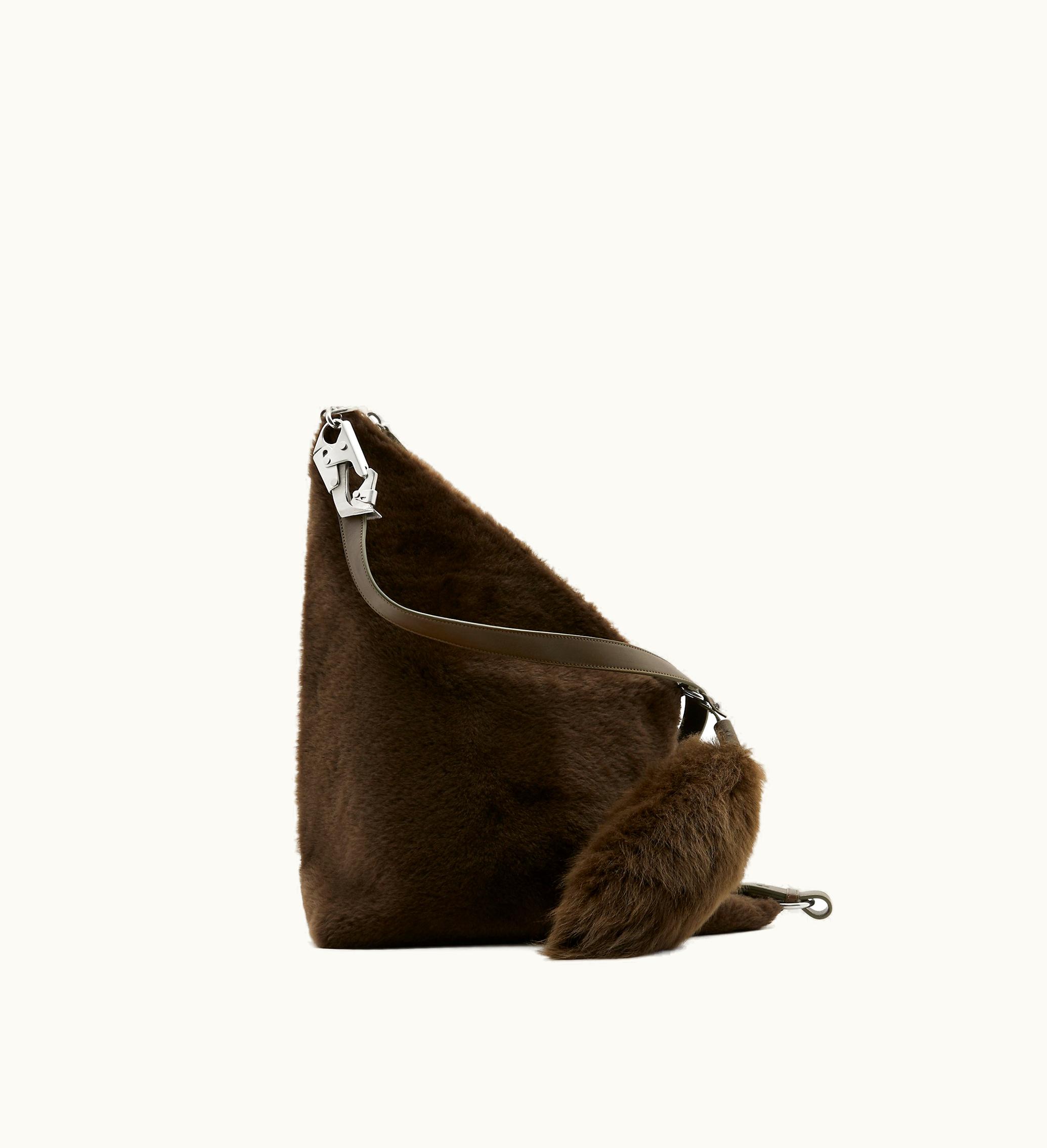 Burberry Burberry Medium Knight Bucket Bag In Military - Women