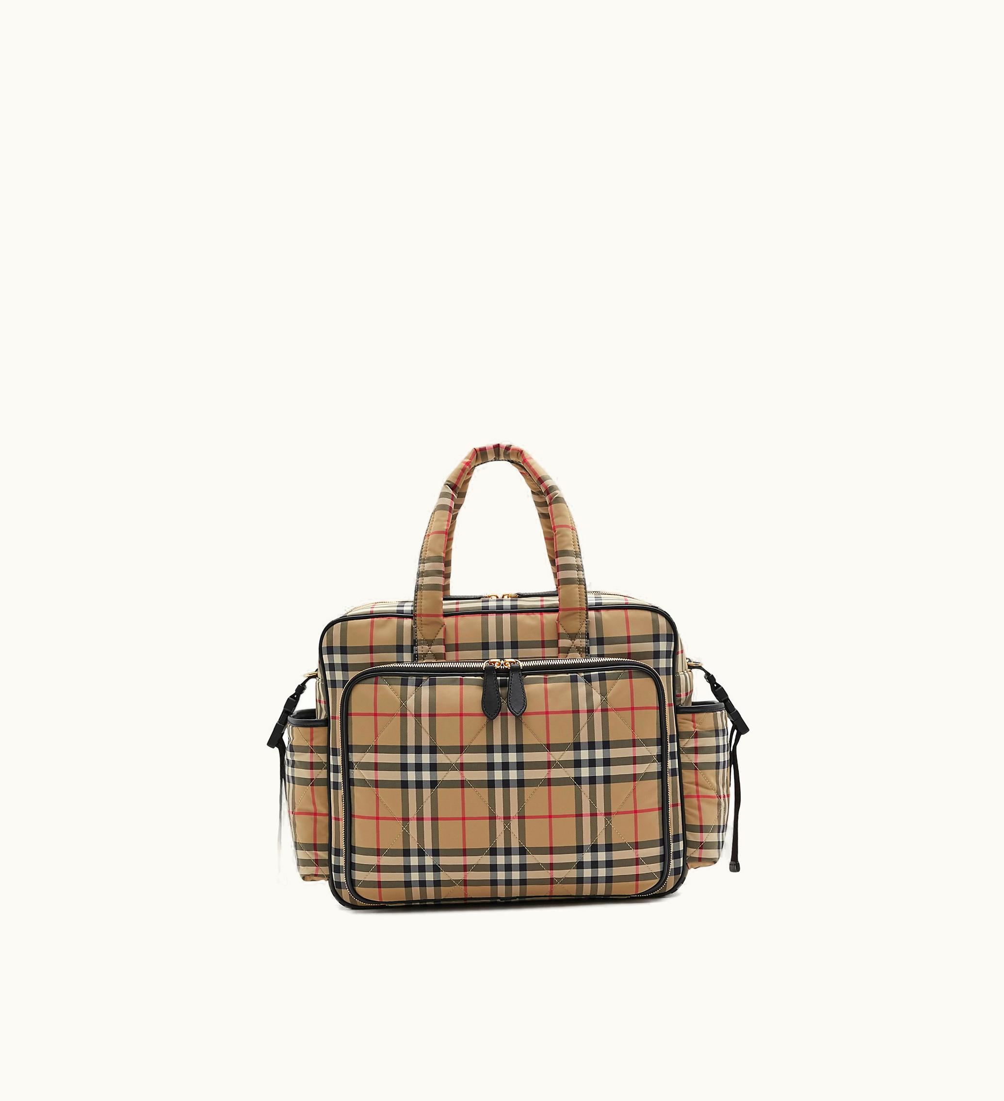 Burberry Burberry Check Baby Changing Bag In Archive Beige