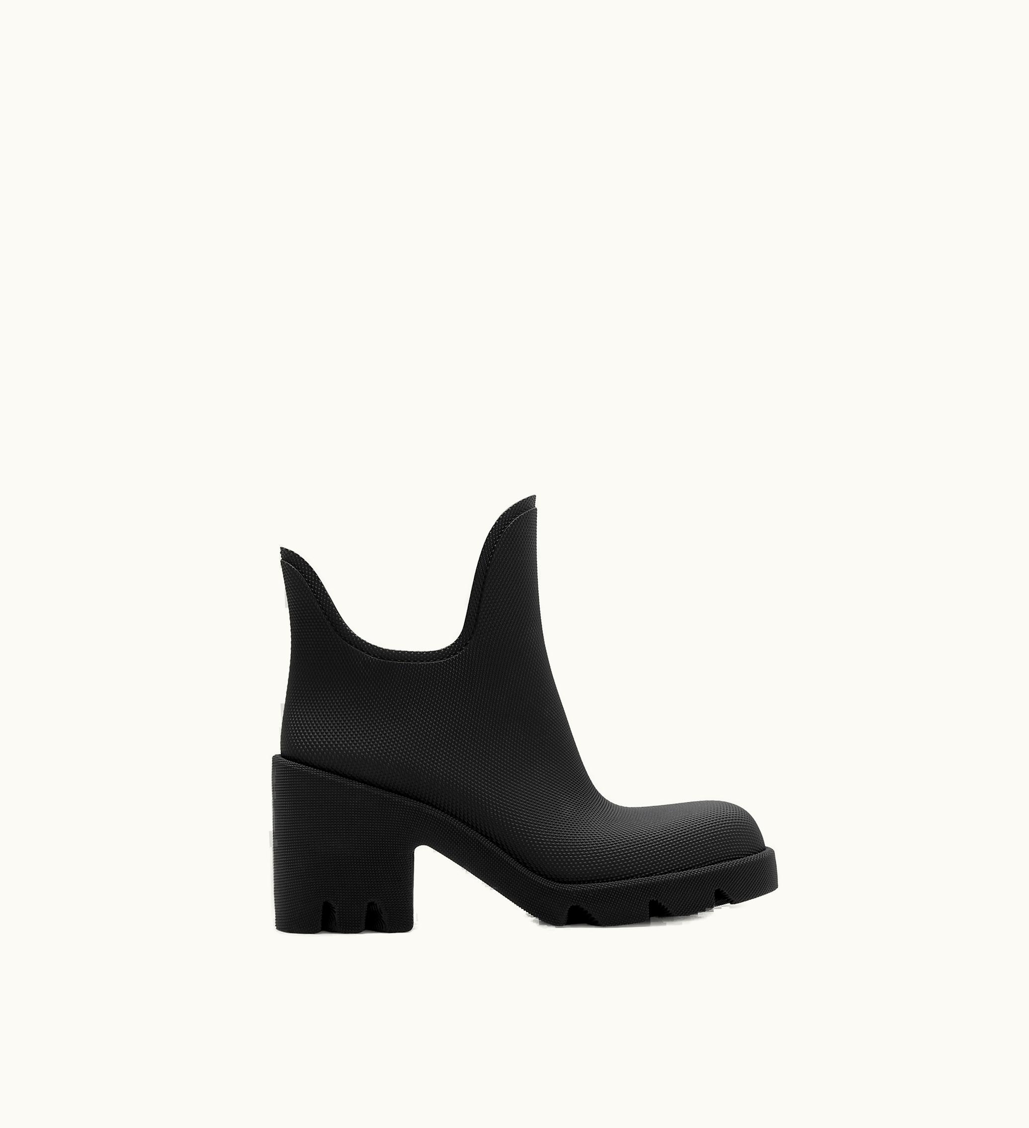 Burberry Burberry Rubber Marsh Heel Boots In Black - Women