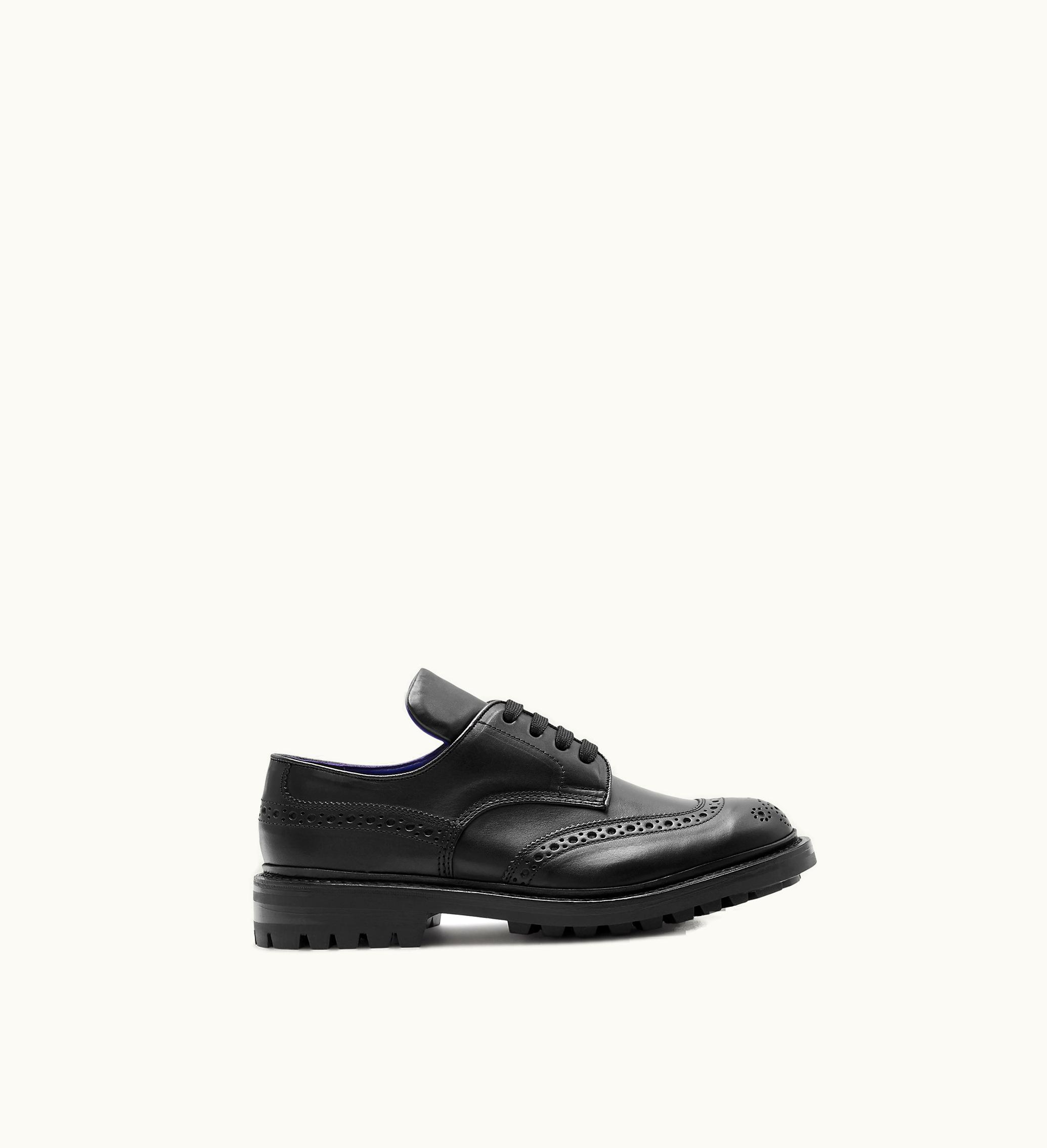 Burberry Burberry Tricker’s Leather Devon Brogues In Black - Women
