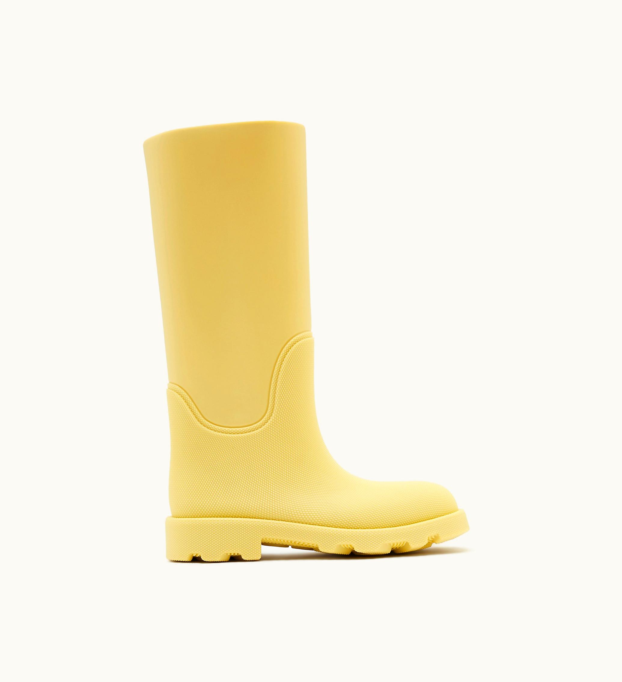 Burberry Burberry Rubber Marsh High Boots In Cream - Women