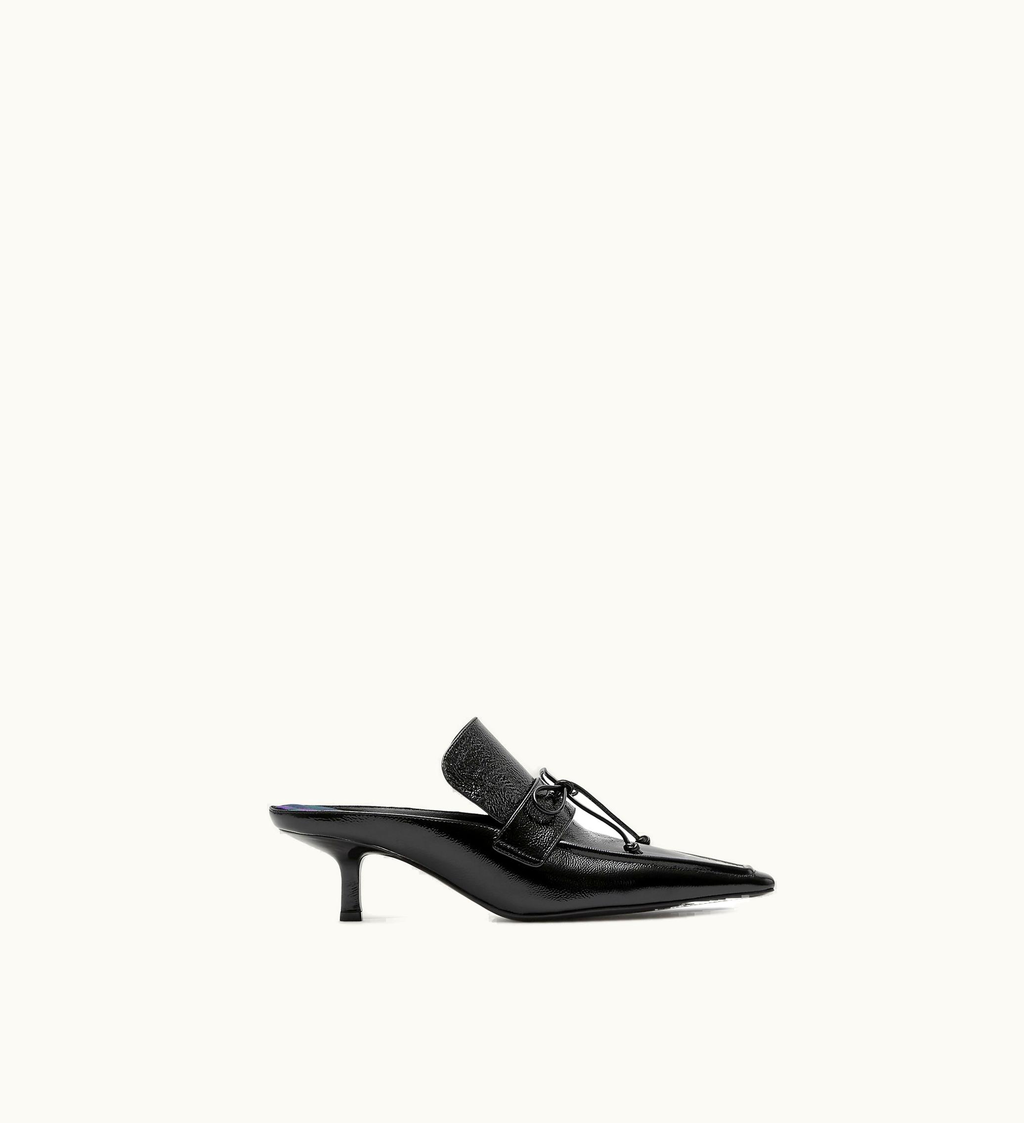 Burberry Burberry Leather Storm Mules In Black - Women