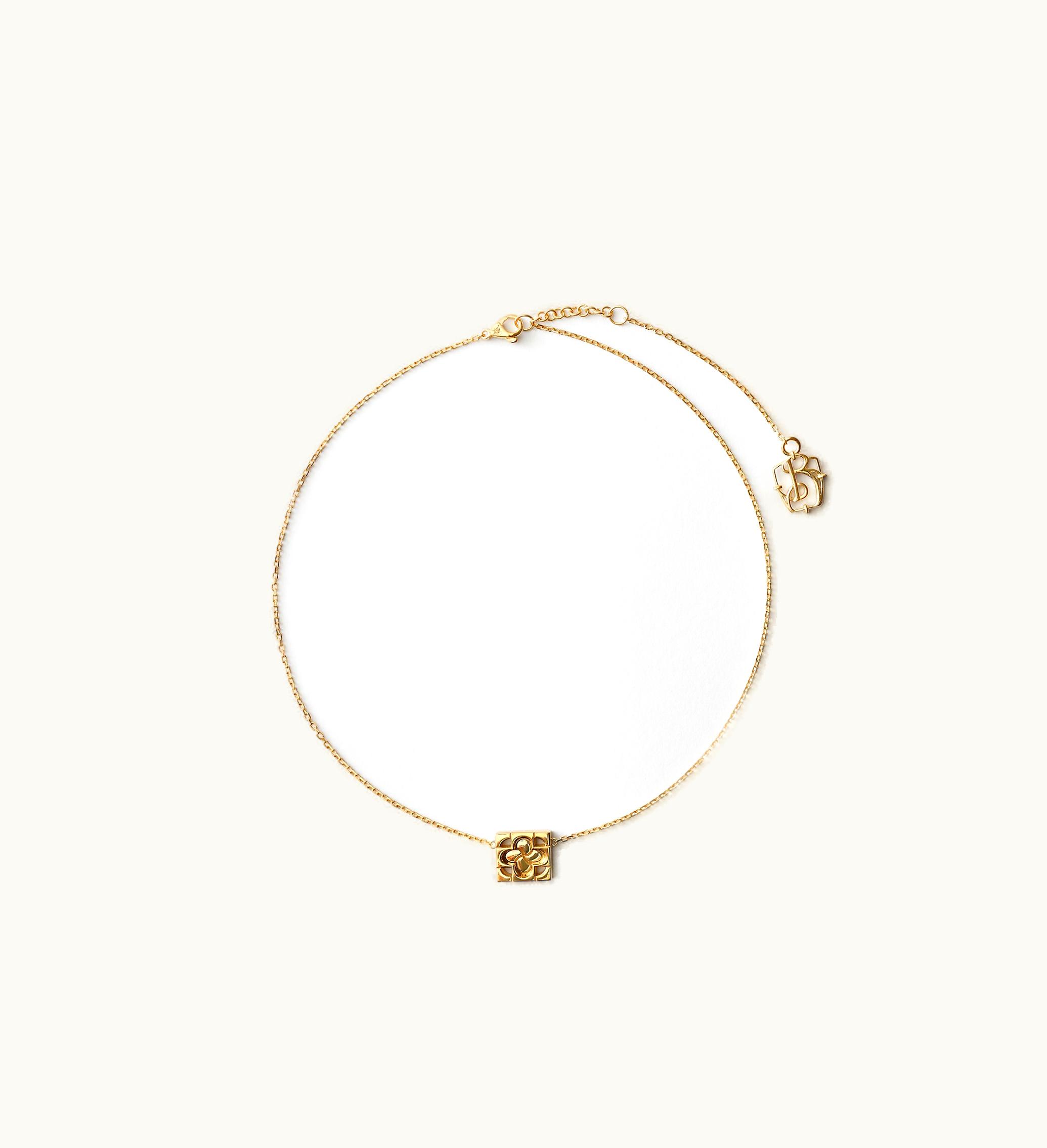 Burberry Burberry Rose Monogram Necklace In Gold - Women