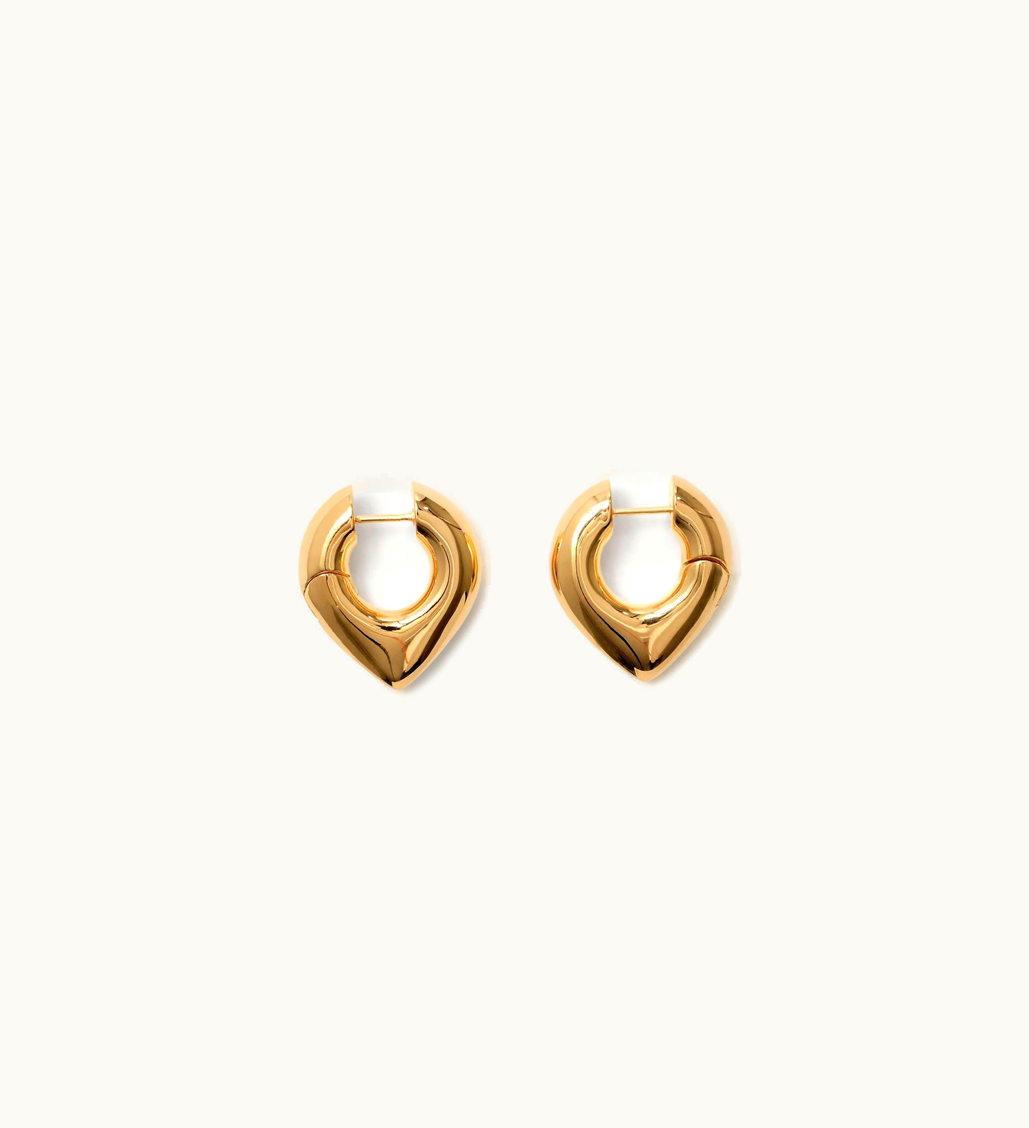 Burberry Burberry Thorn Hoop Earrings In Gold - Women