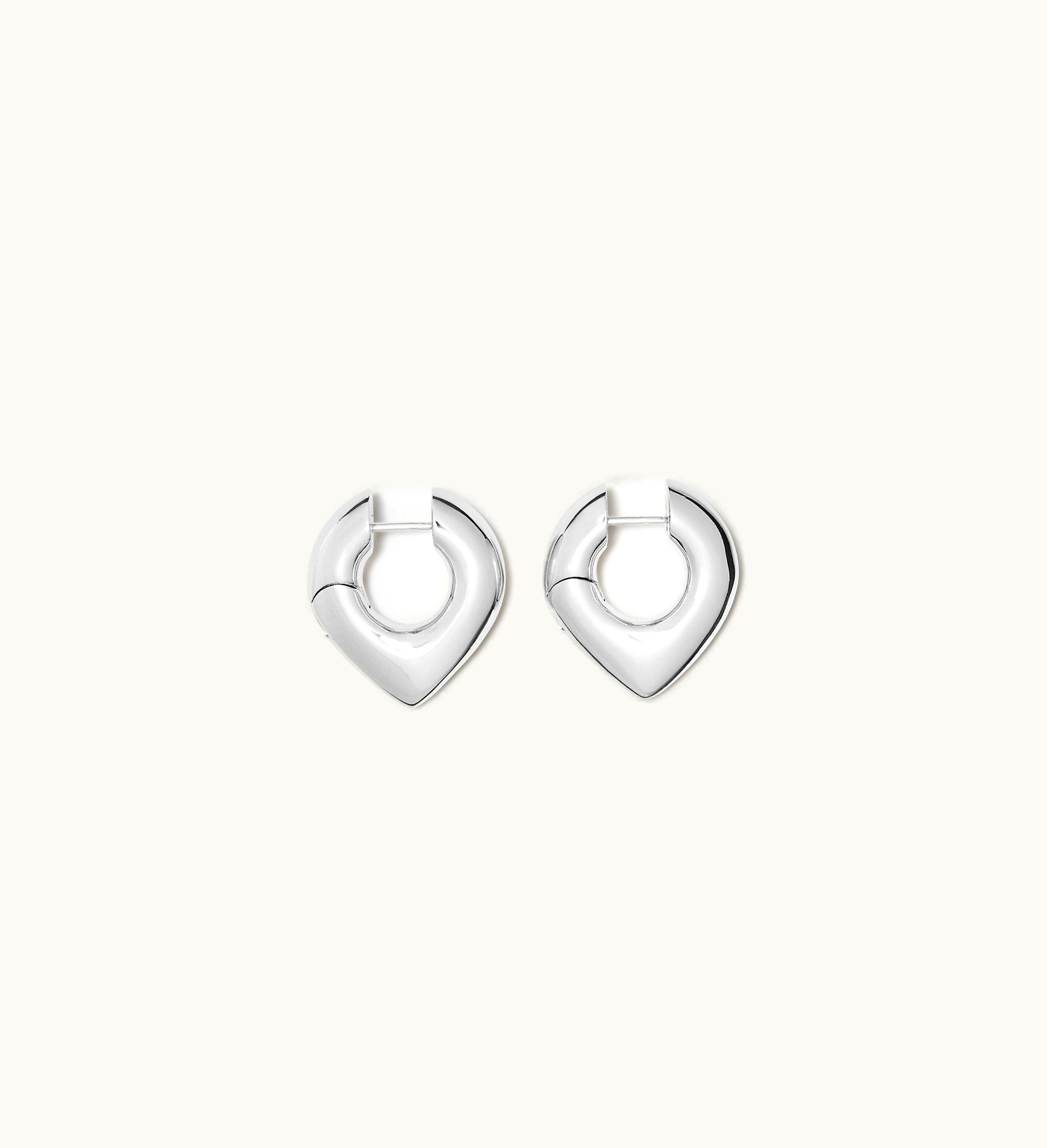 Burberry Burberry Thorn Hoop Earrings In Silver - Women