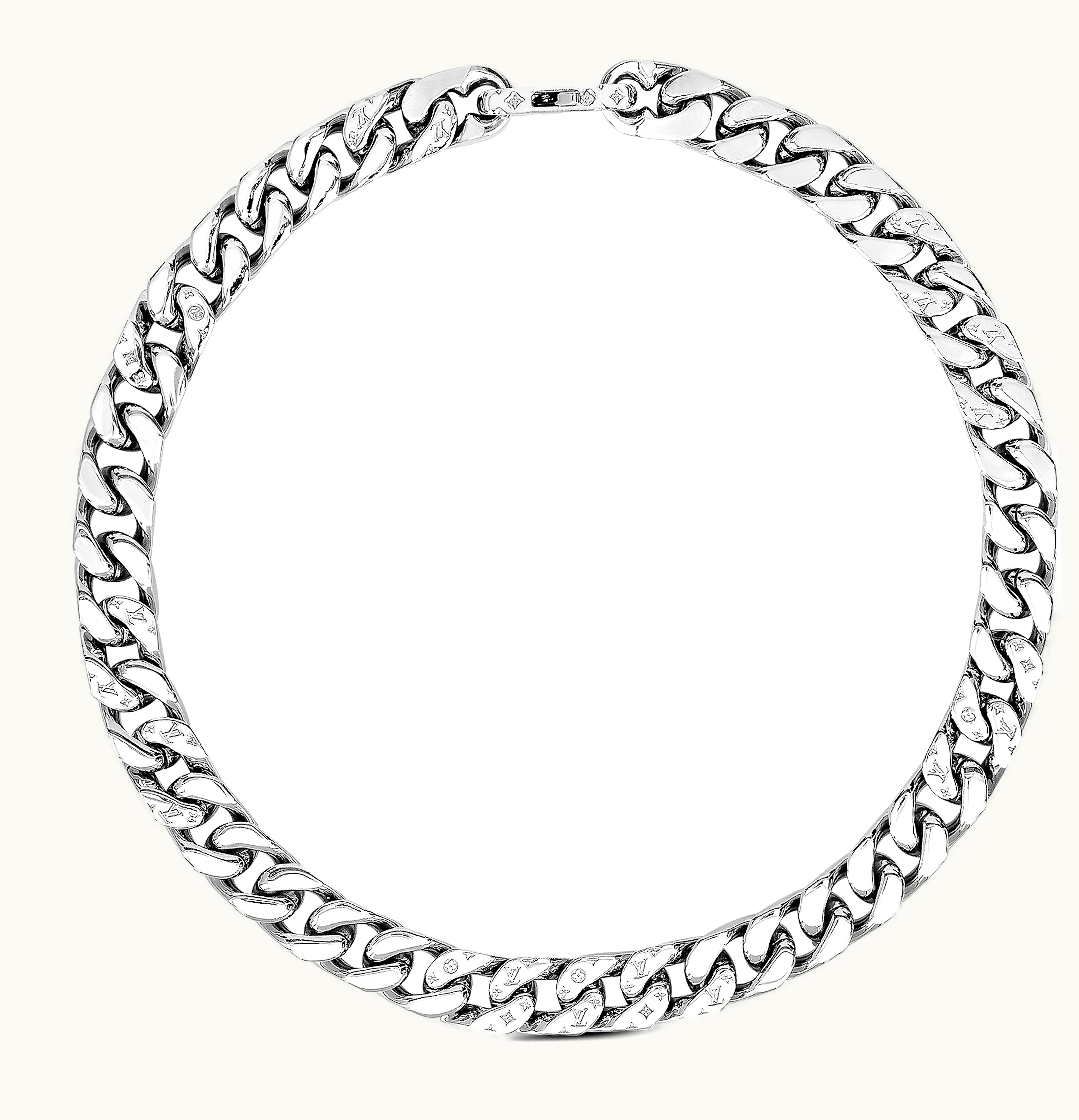 Louis Vuitton Louis Vuitton Necklace Chain Links Silver