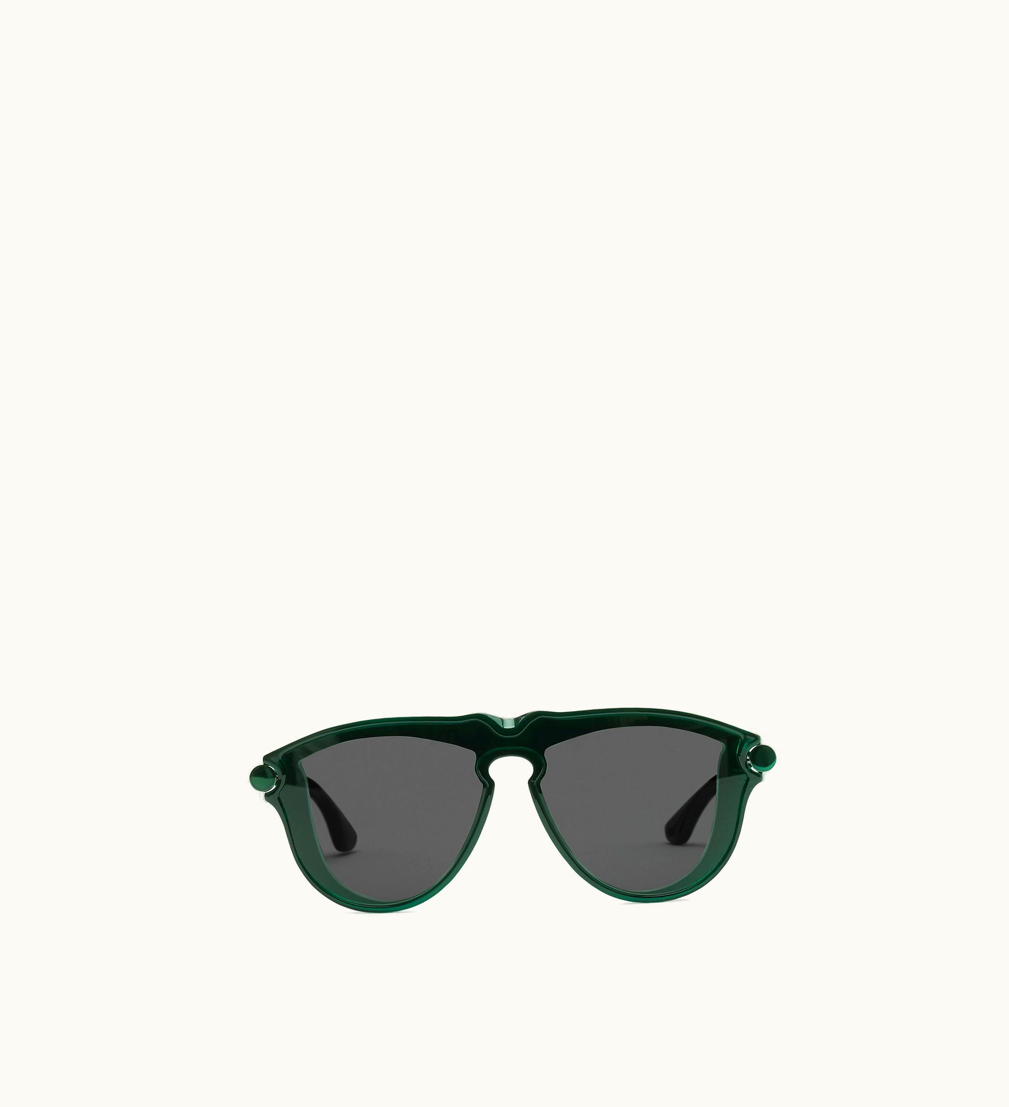 Burberry Burberry Tubular Sunglasses In Dark Green